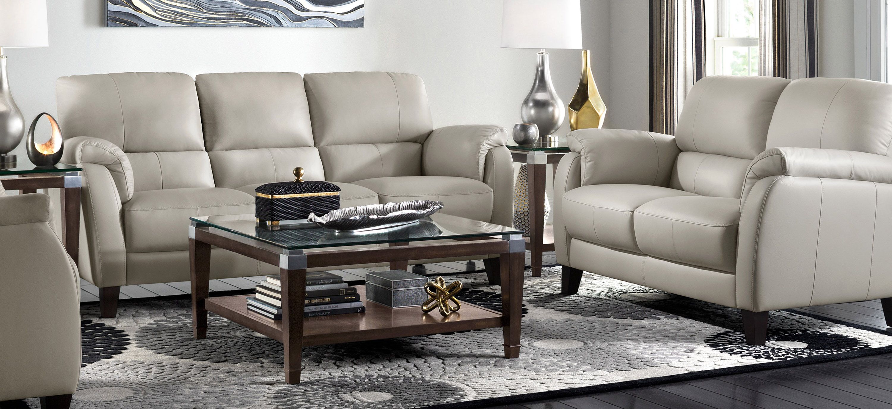 Harmony 2-pc. Leather Sofa and Loveseat Set