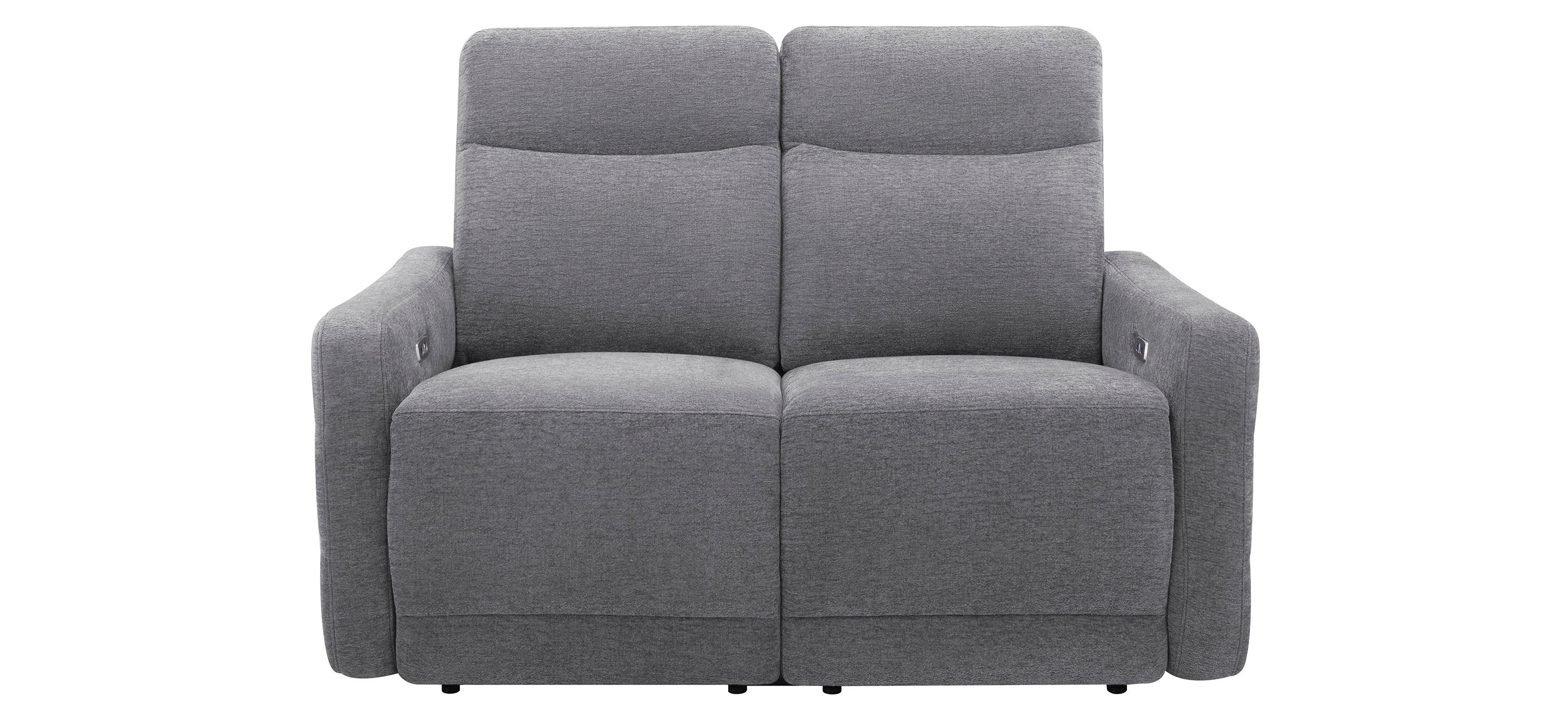 Yardley Chenille Power Loveseat with Power Headrest and Lay Flat