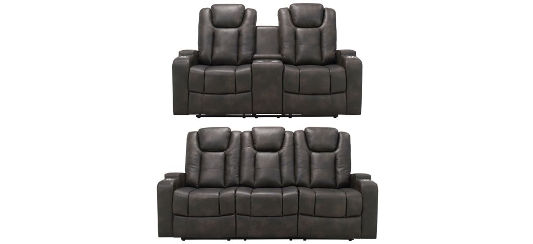 Matera 2-pc. Power Sofa and Power Console Loveseat Set