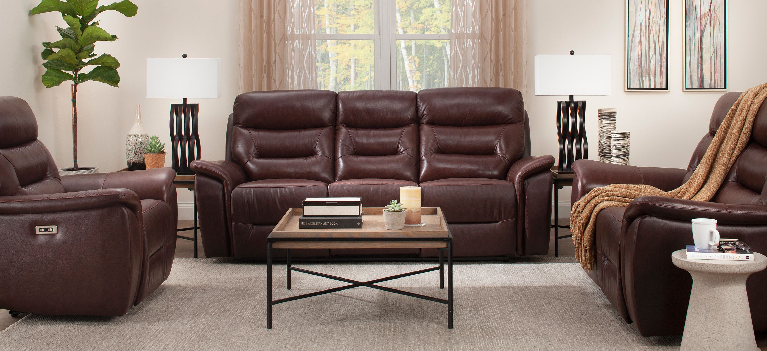 Clinton 2-pc. Power Sofa and Loveseat Set