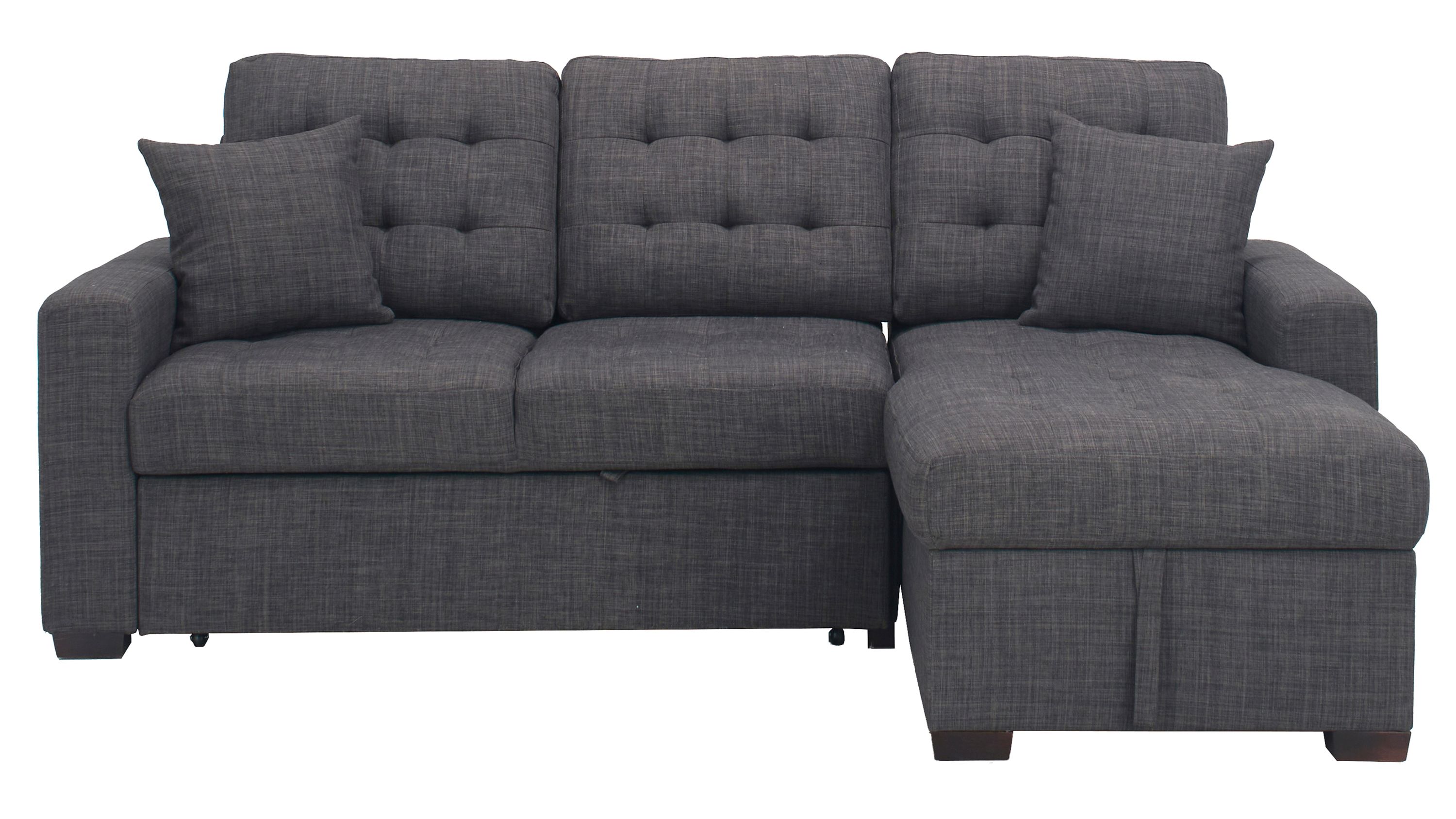 Brynn 2-pc. Sofa Chaise w/ Pop Up Sleeper and Storage