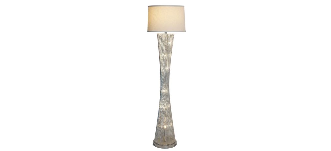 350148221 Chrome Spiral Base Floor Lamp sku 350148221