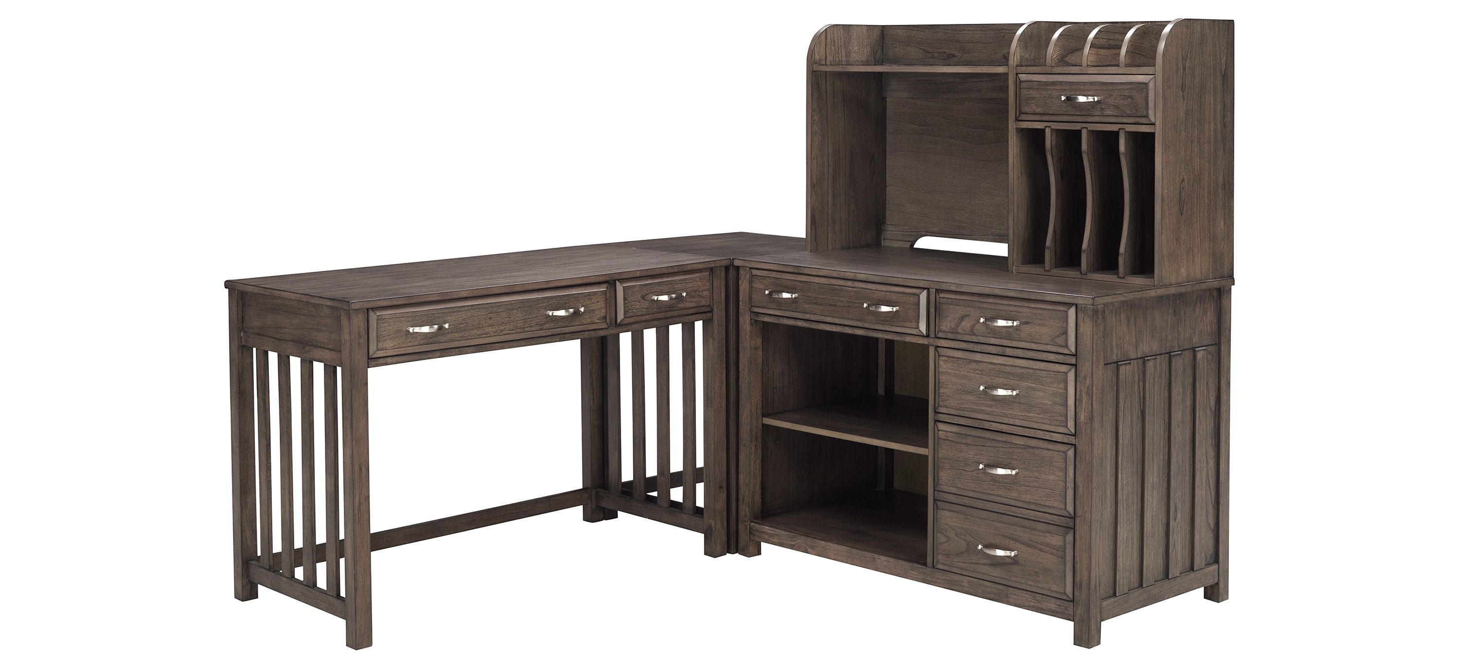 Linbrooke 4-pc. Desk w/ Hutch