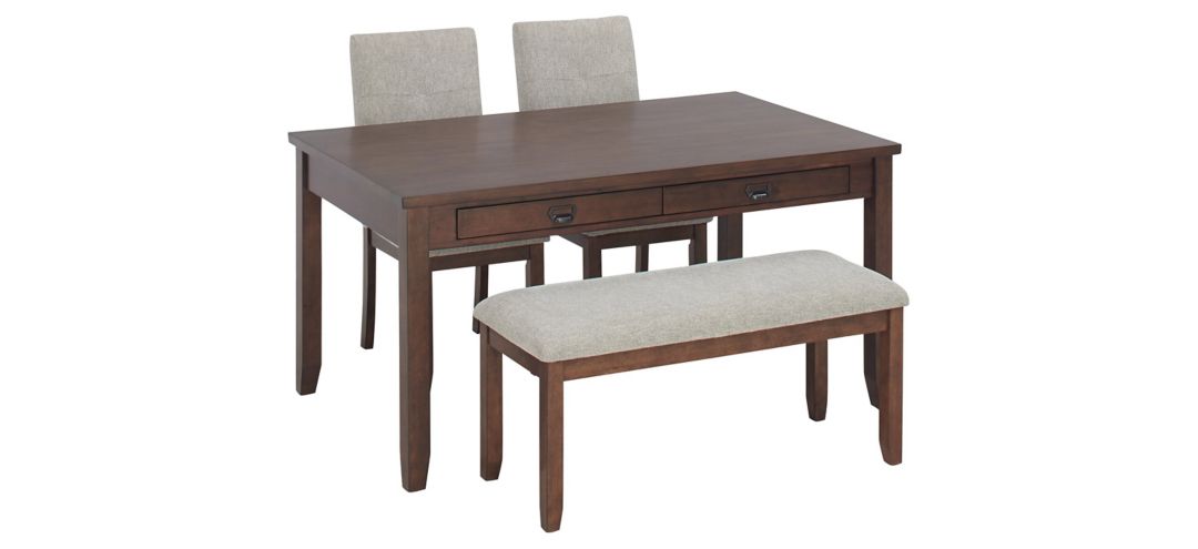 798057103 Saunders 4-pc Dining Set With Bench sku 798057103