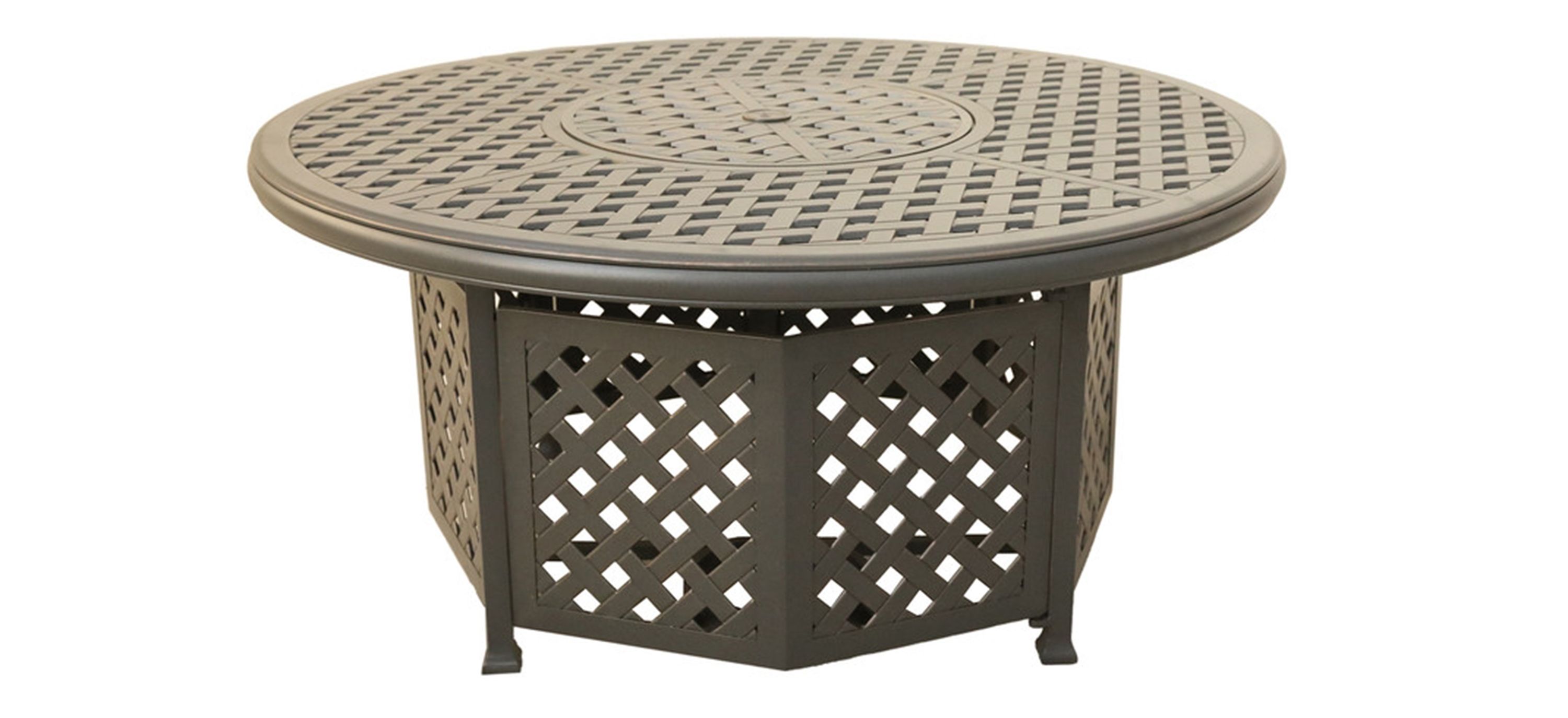 Castle Rock Outdoor Round Gas Firepit