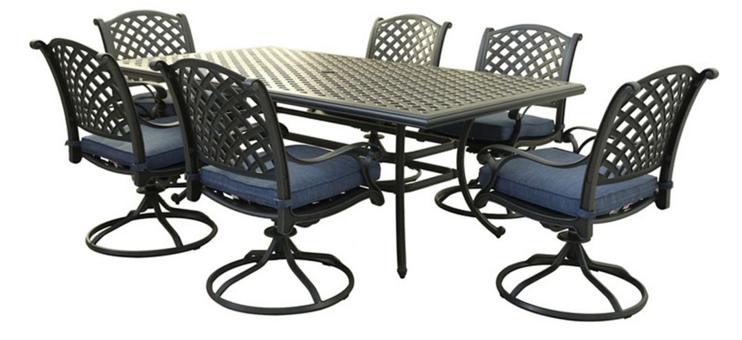 241296974 Castle Rock Outdoor 7-pc. Rectangular Dining Set sku 241296974