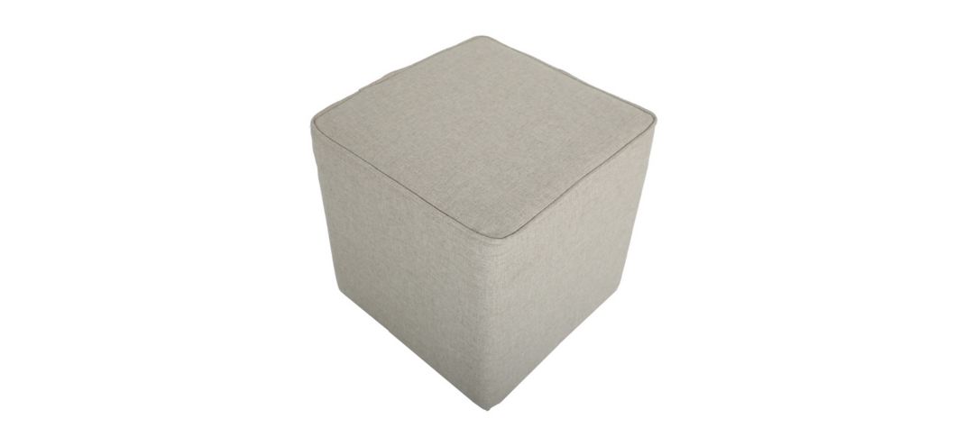 Otto Outdoor Fabric covered ottoman - Set of 2
