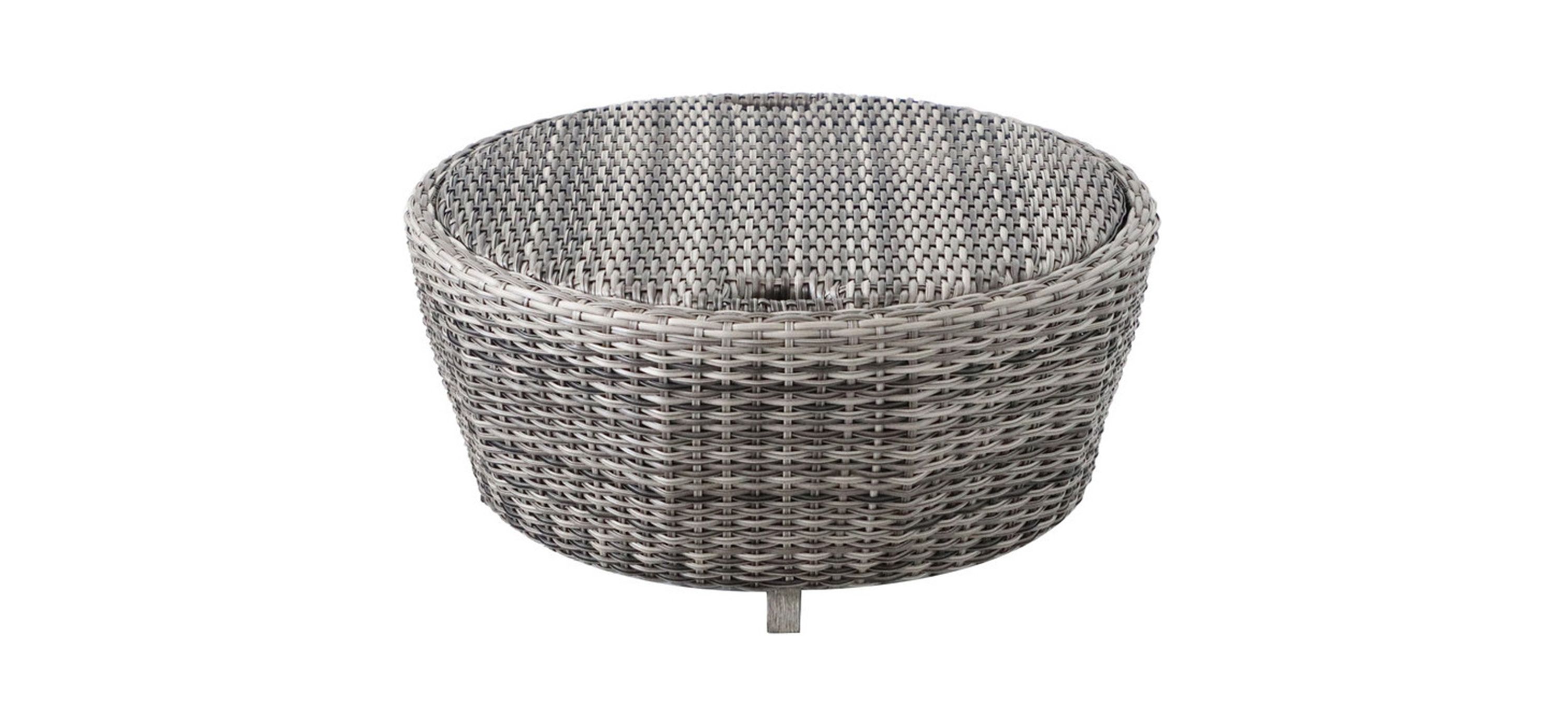 Marana Round Outdoor Wicker Storage Coffee Table