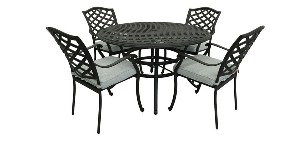 244235760 Halston Outdoor 5-pc. Round Dining Set sku 244235760