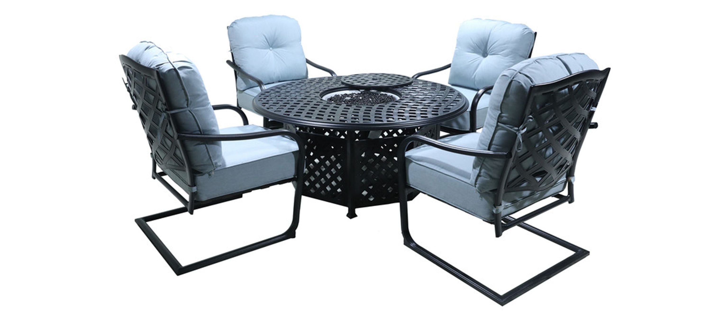 Halston Outdoor 5-pc. Chat High Fire Pit Set
