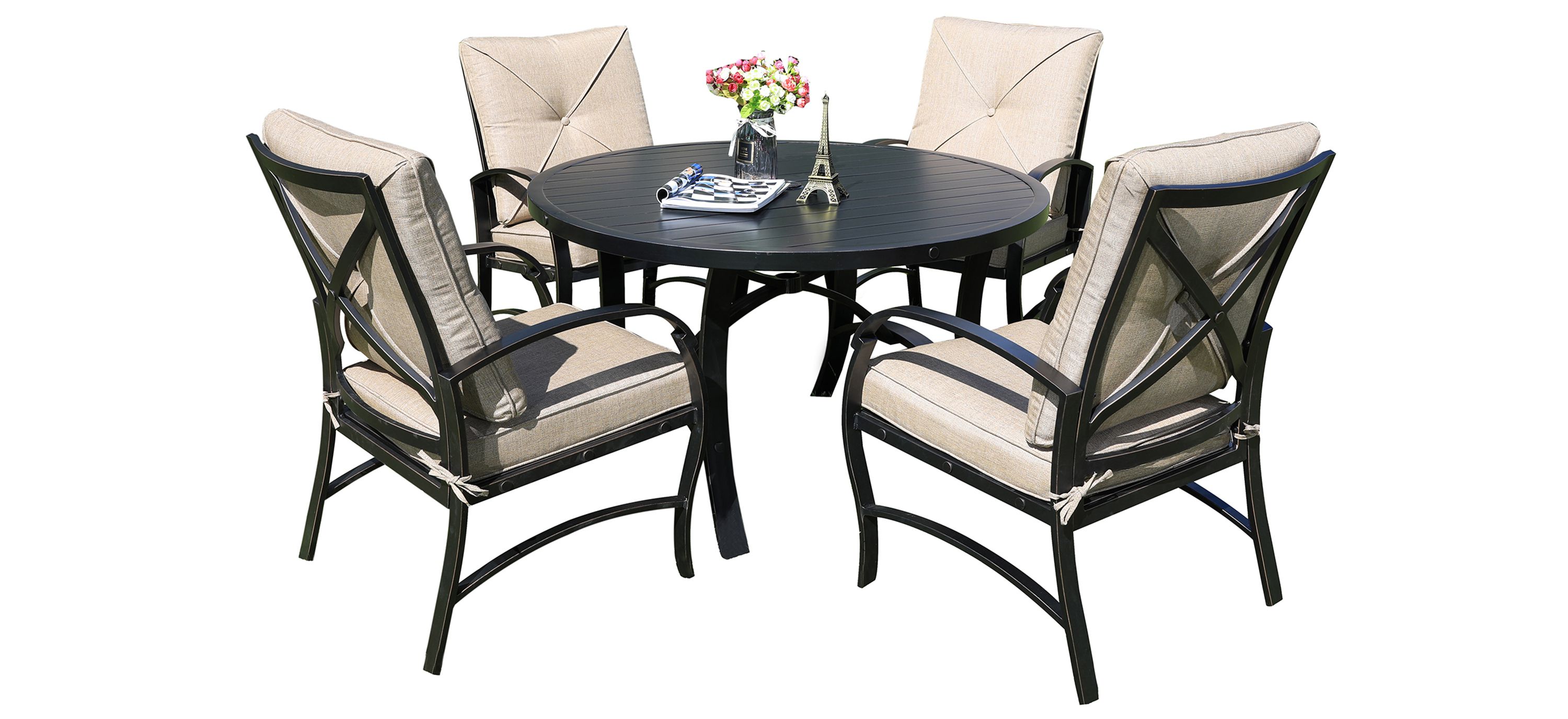 Valencia 5 Pc. Arm Chair Outdoor Dining Set