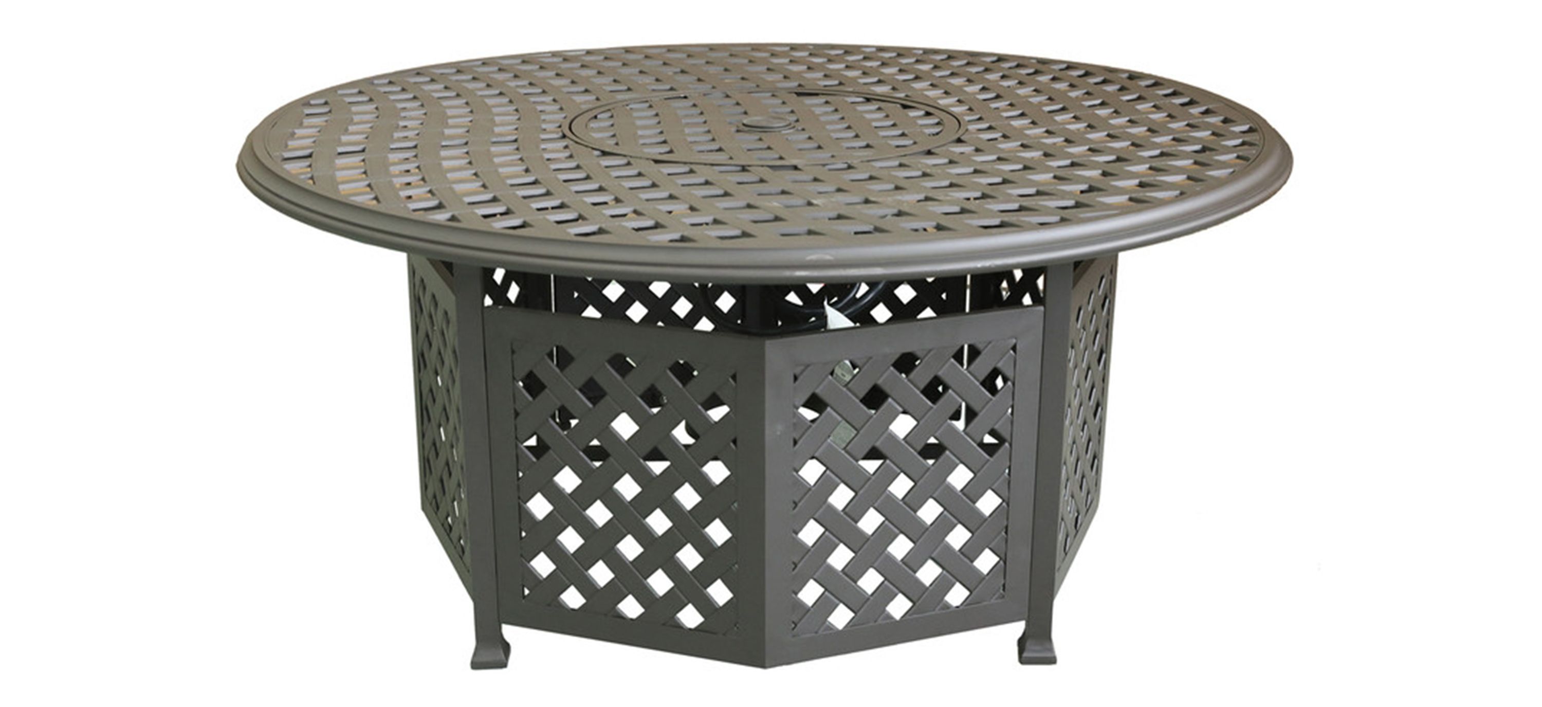 Halston Outdoor Round Table with Firepit