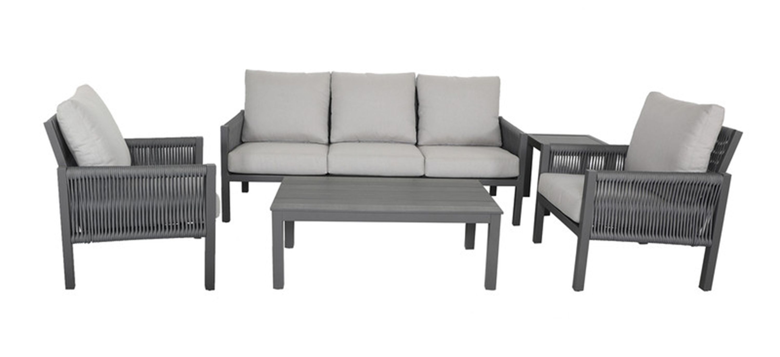 Palm Cay 5-pc Aluminum Outdoor Deep Seating Set