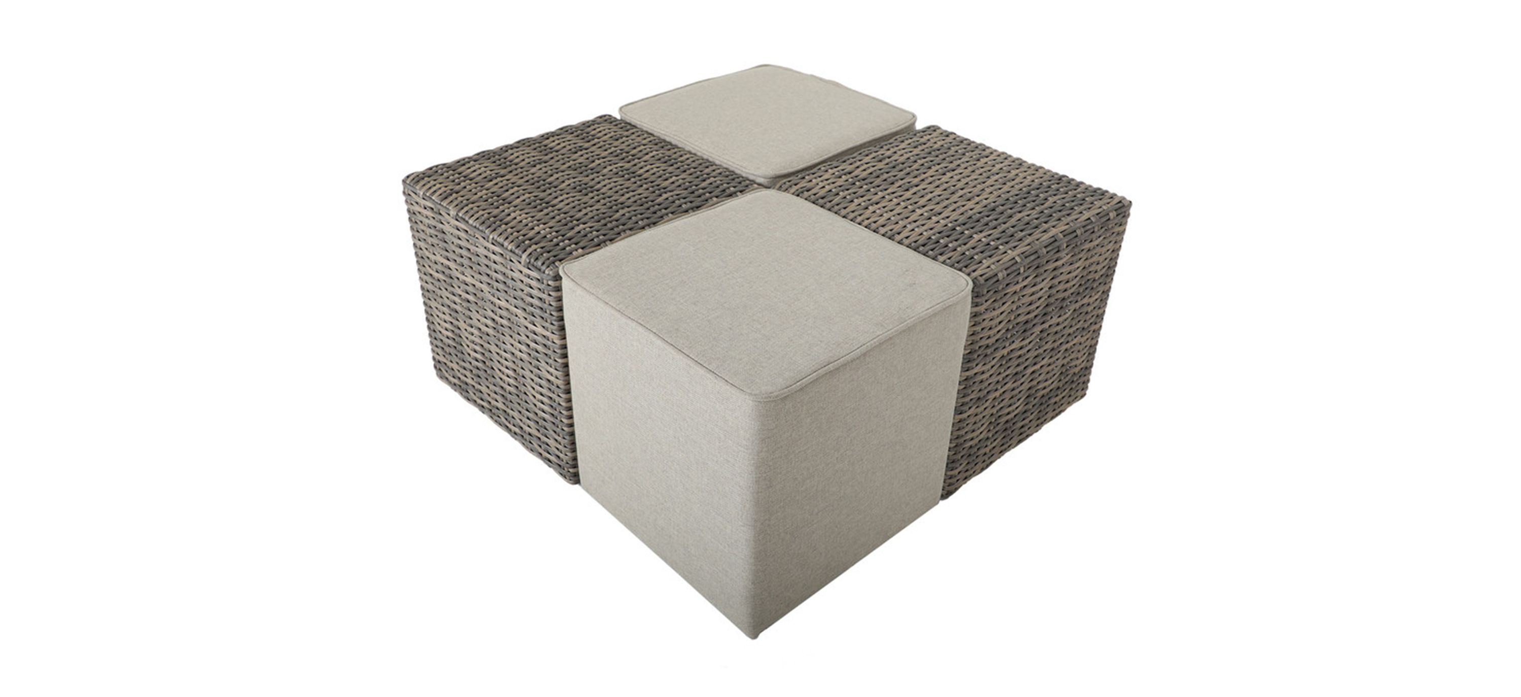 Otto 4-pc Outdoor Ottoman Set