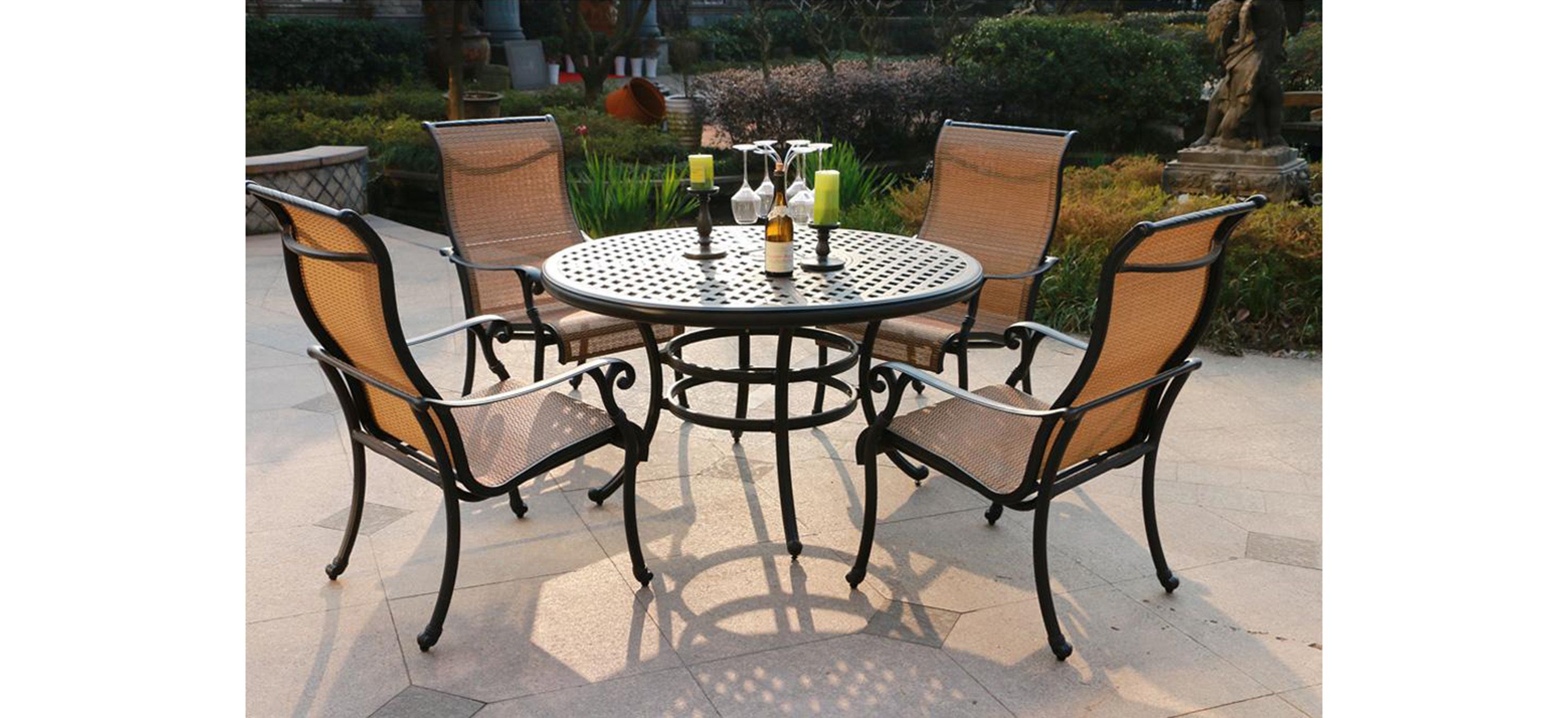 Castle Rock 5-pc. Outdoor Sling Dining Set