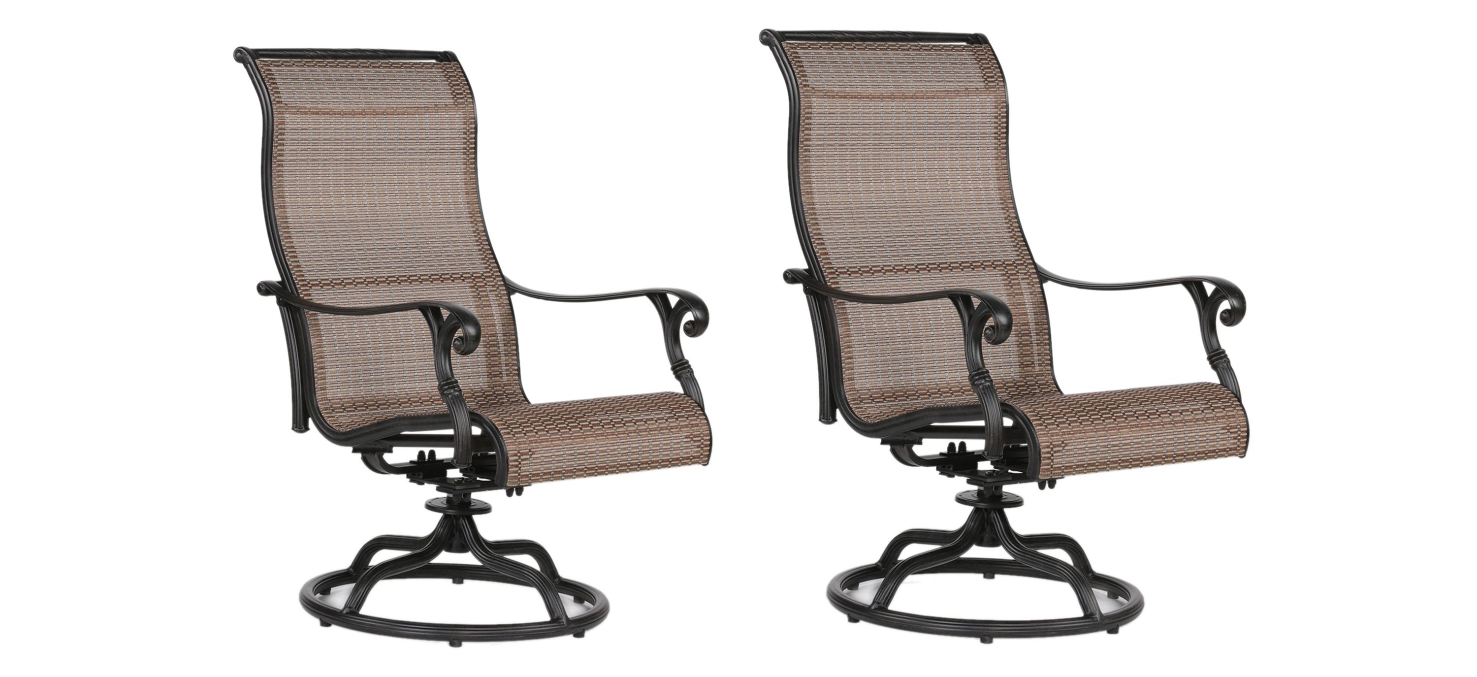 Castle Rock Outdoor Sling Swivel Rocker, Set of 2