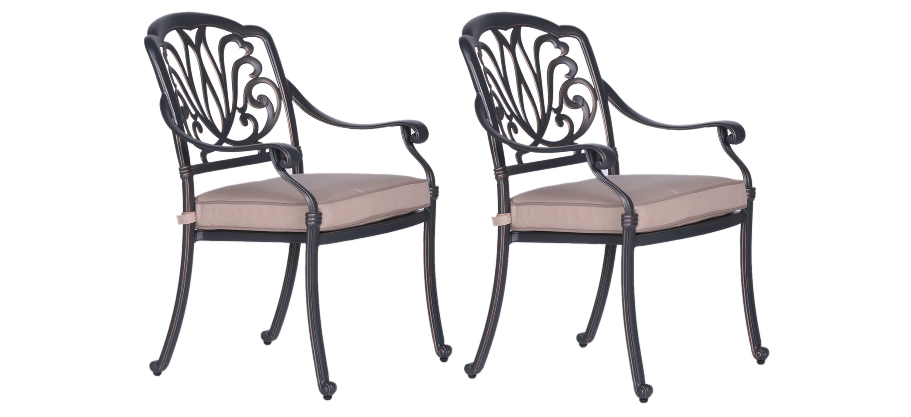 Geneva Outdoor Arm Chair, Set of 2