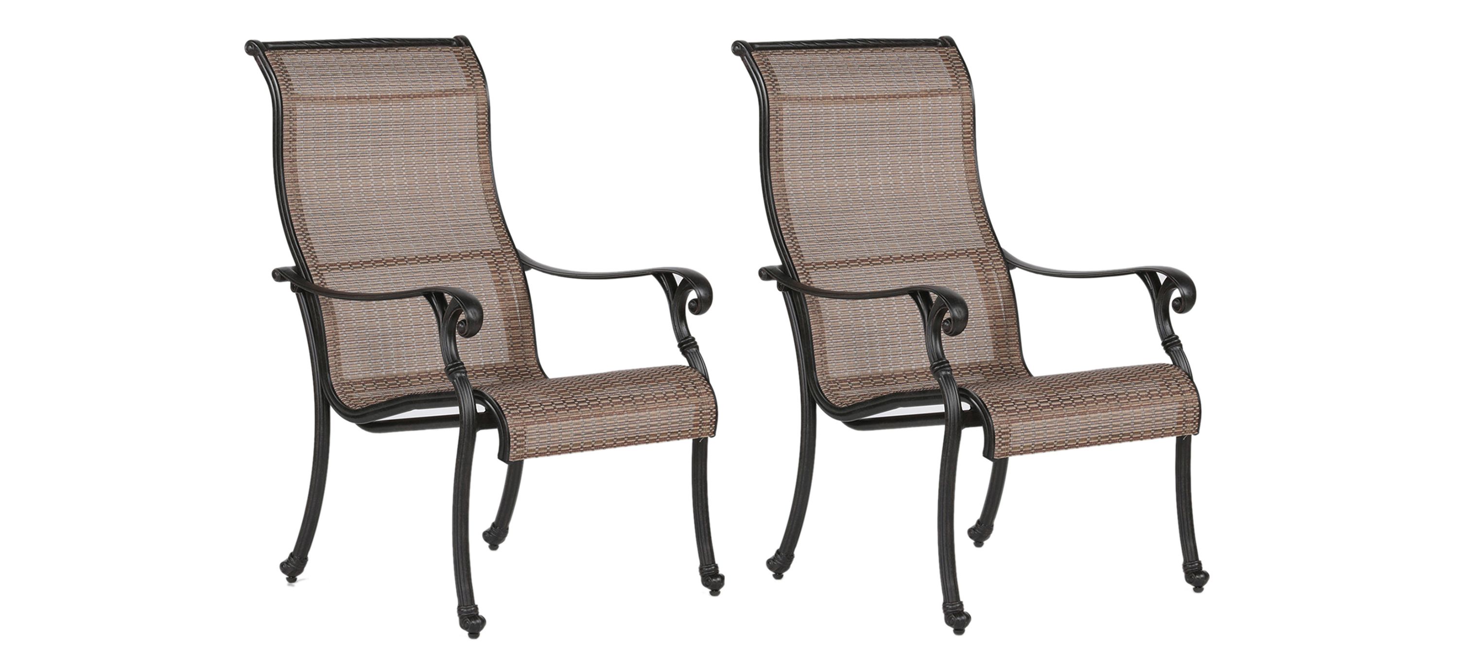 Castle Rock Outdoor Sling Dining Chair, Set of 2