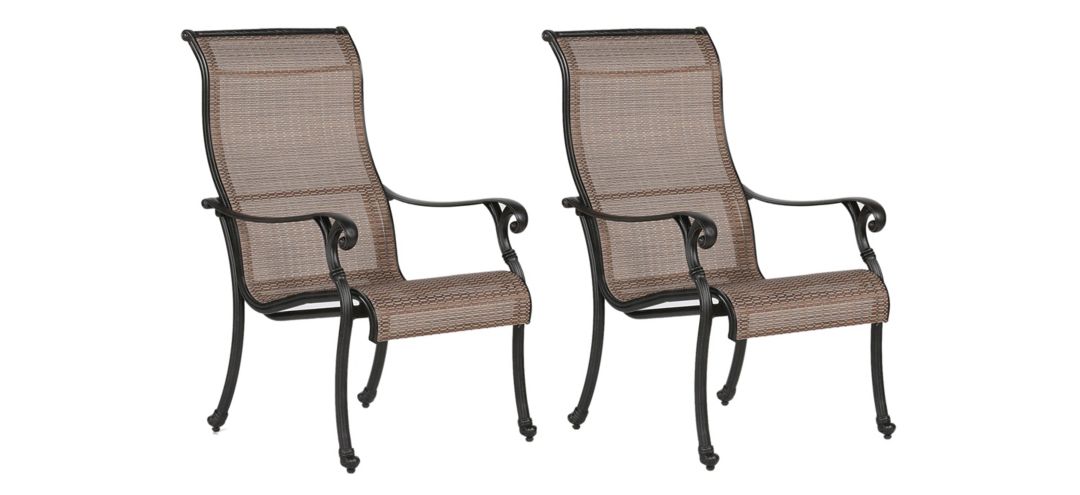 298121130 Castle Rock Outdoor Sling Dining Chair, Set of 2 sku 298121130