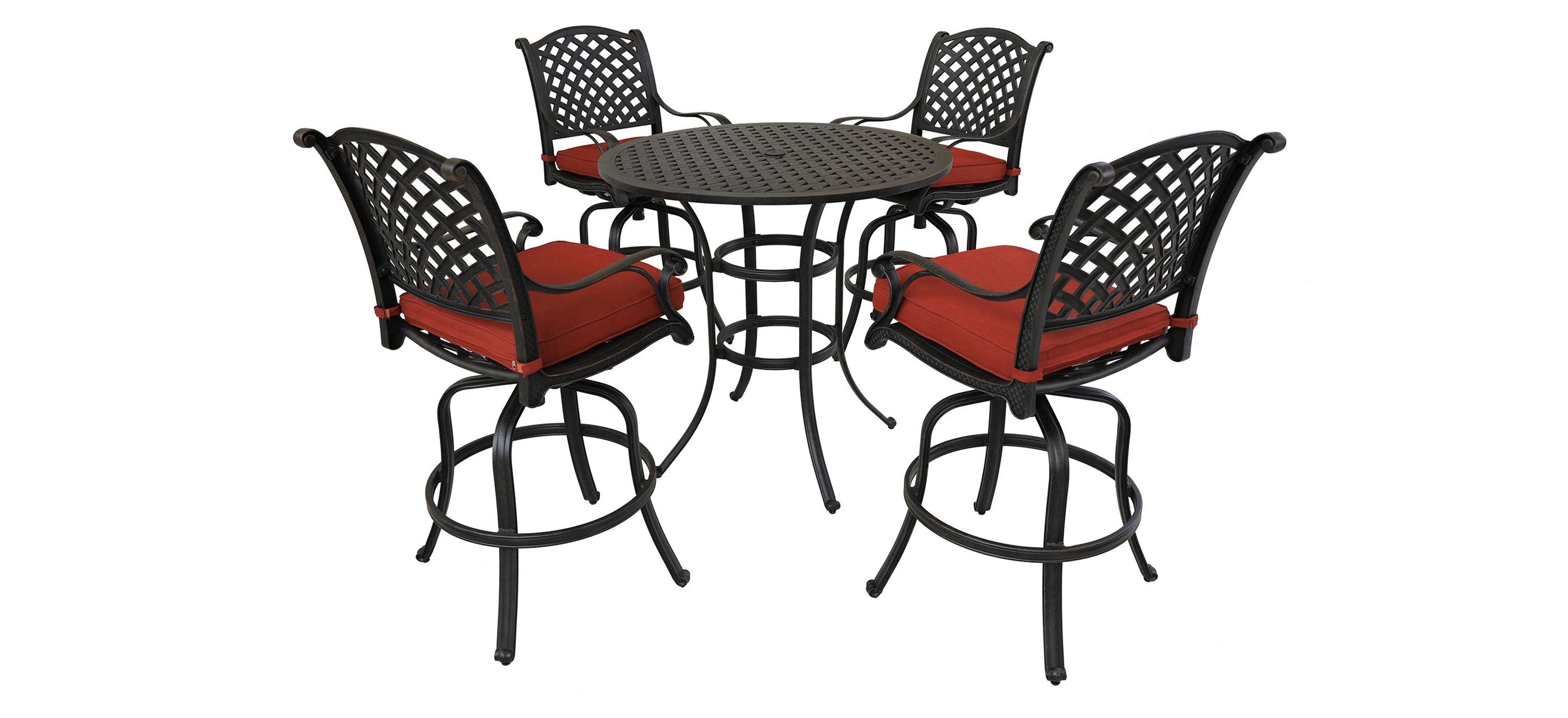 Castle Rock 5-pc. Outdoor Swivel Bar Set