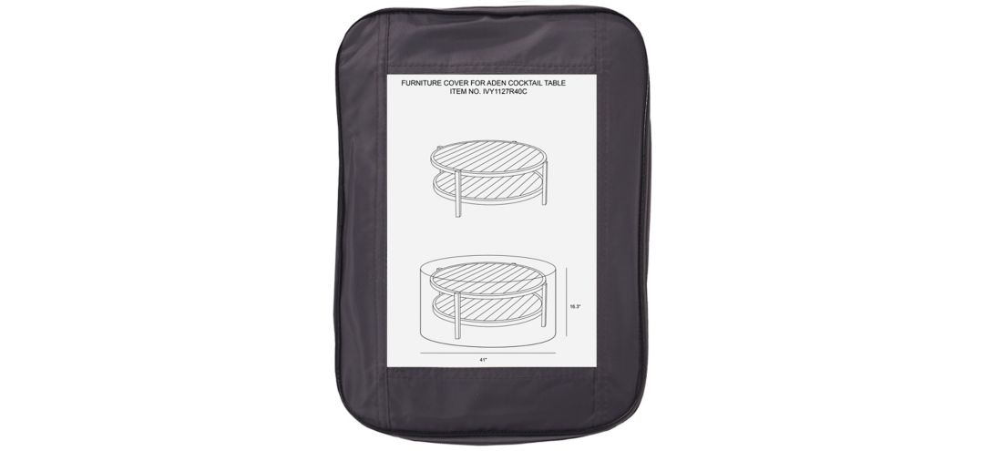 IVY1127R40C Aden Cocktail Table Cover sku IVY1127R40C