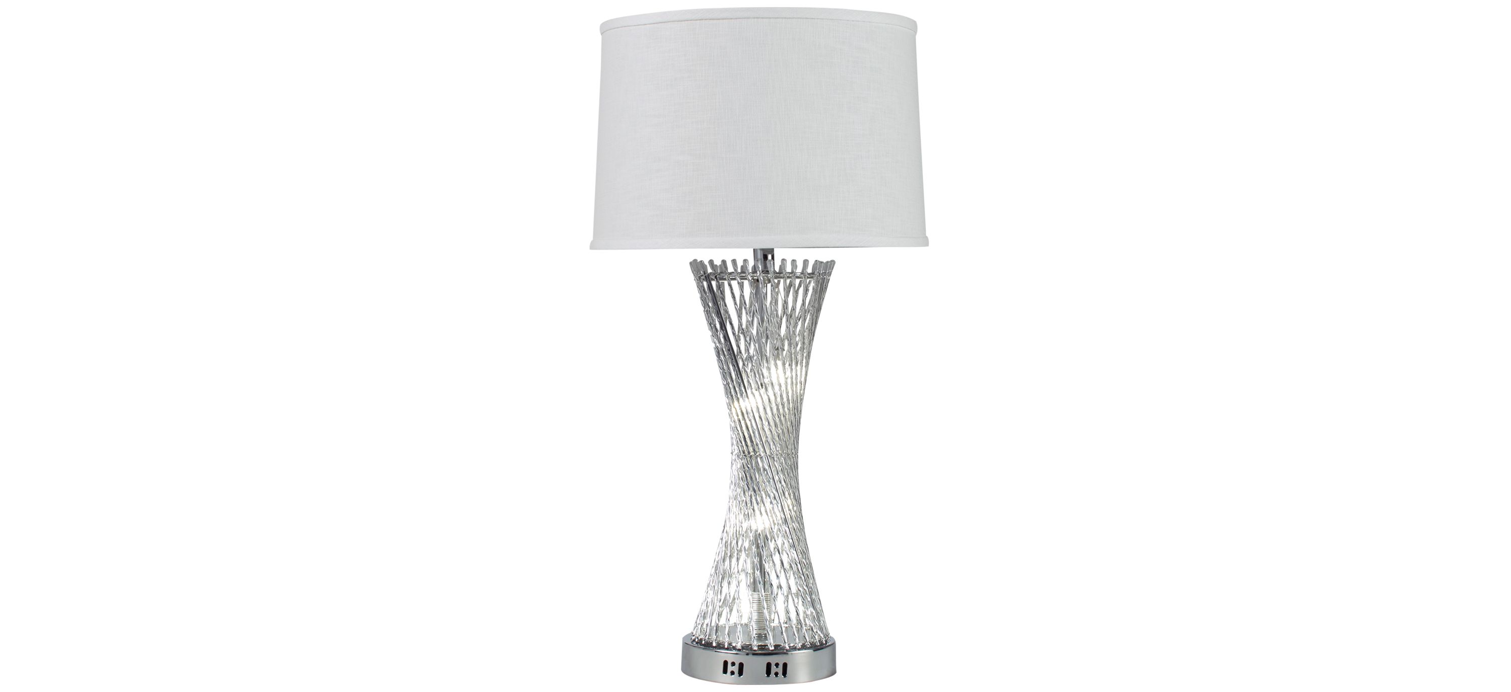 Chrome Table Lamp