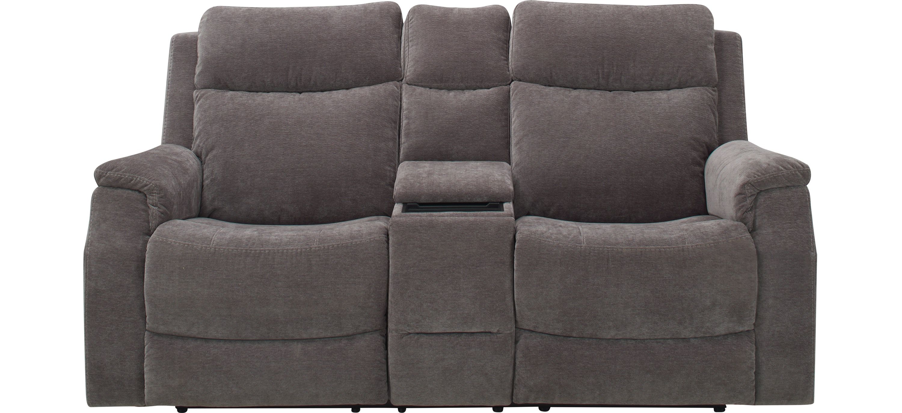 Bromway Power Layflat Console Loveseat w/ Power Headrest