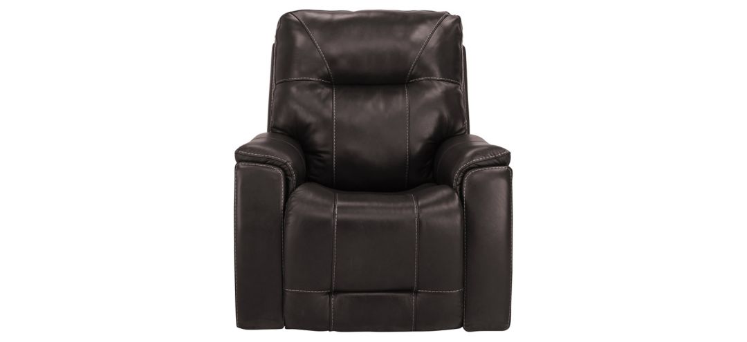 Barnett Leather Layflat Power Recliner w/ Power Headrest and Lumbar