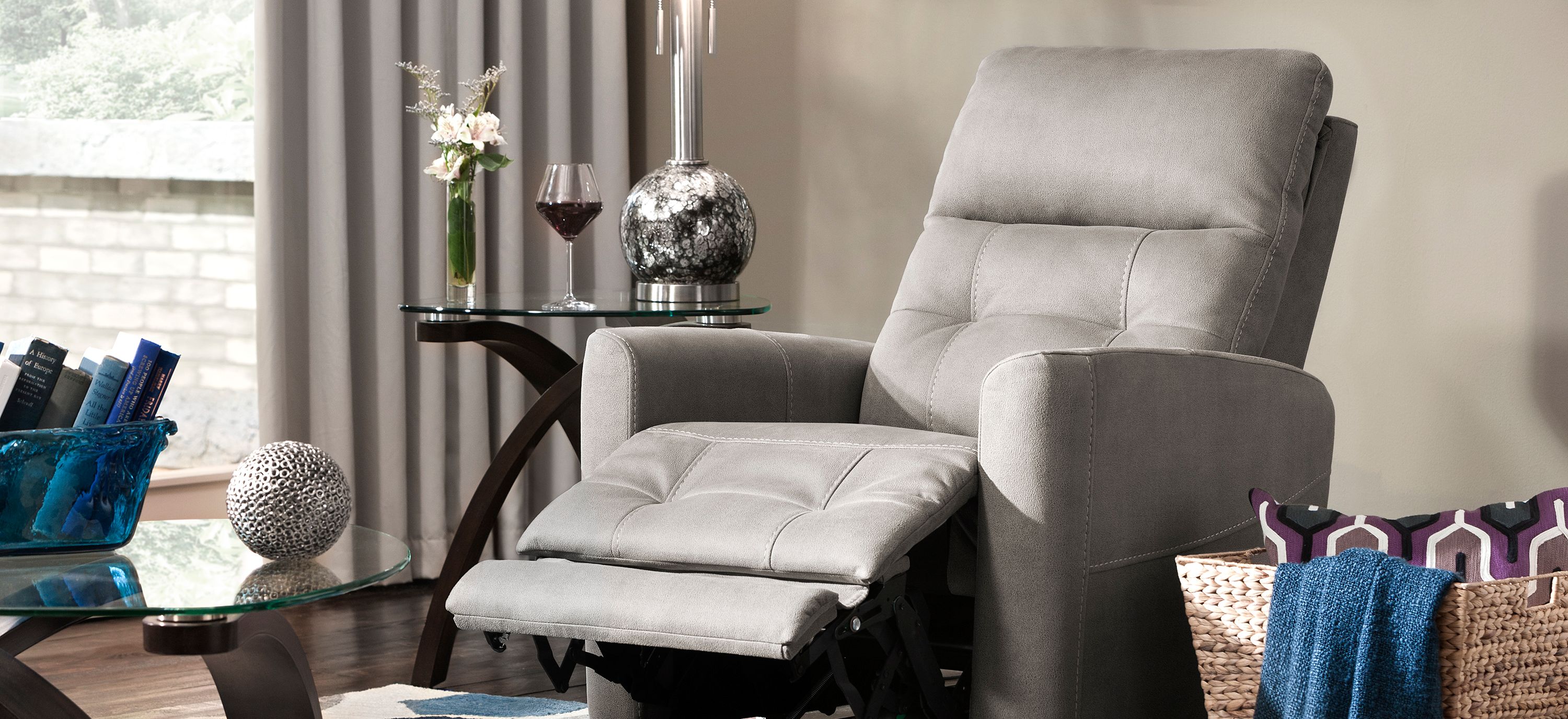 Laverne Microfiber Power Lift Recliner | Raymour & Flanigan
