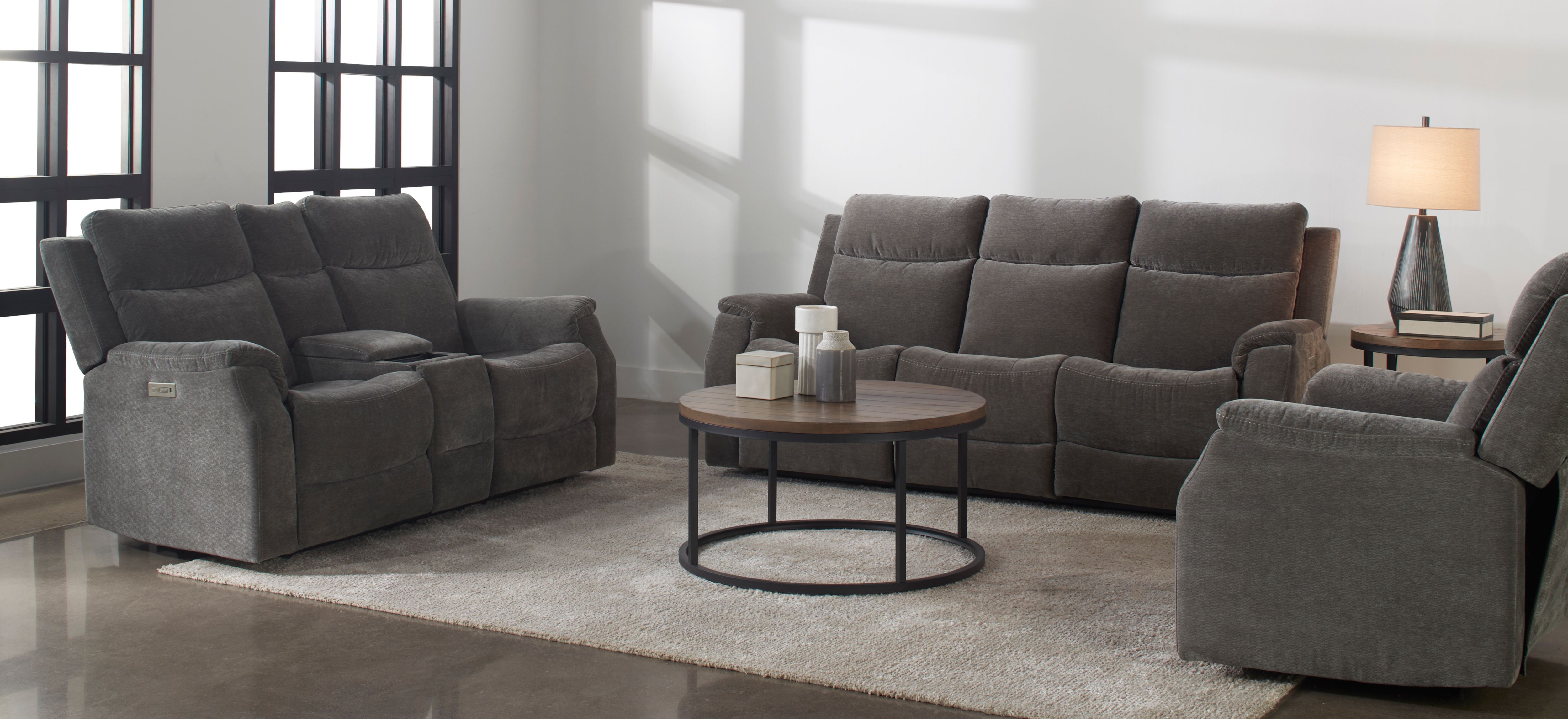 Bromway 2-pc. Power Layflat Sofa & Loveseat w/ Power Headrest
