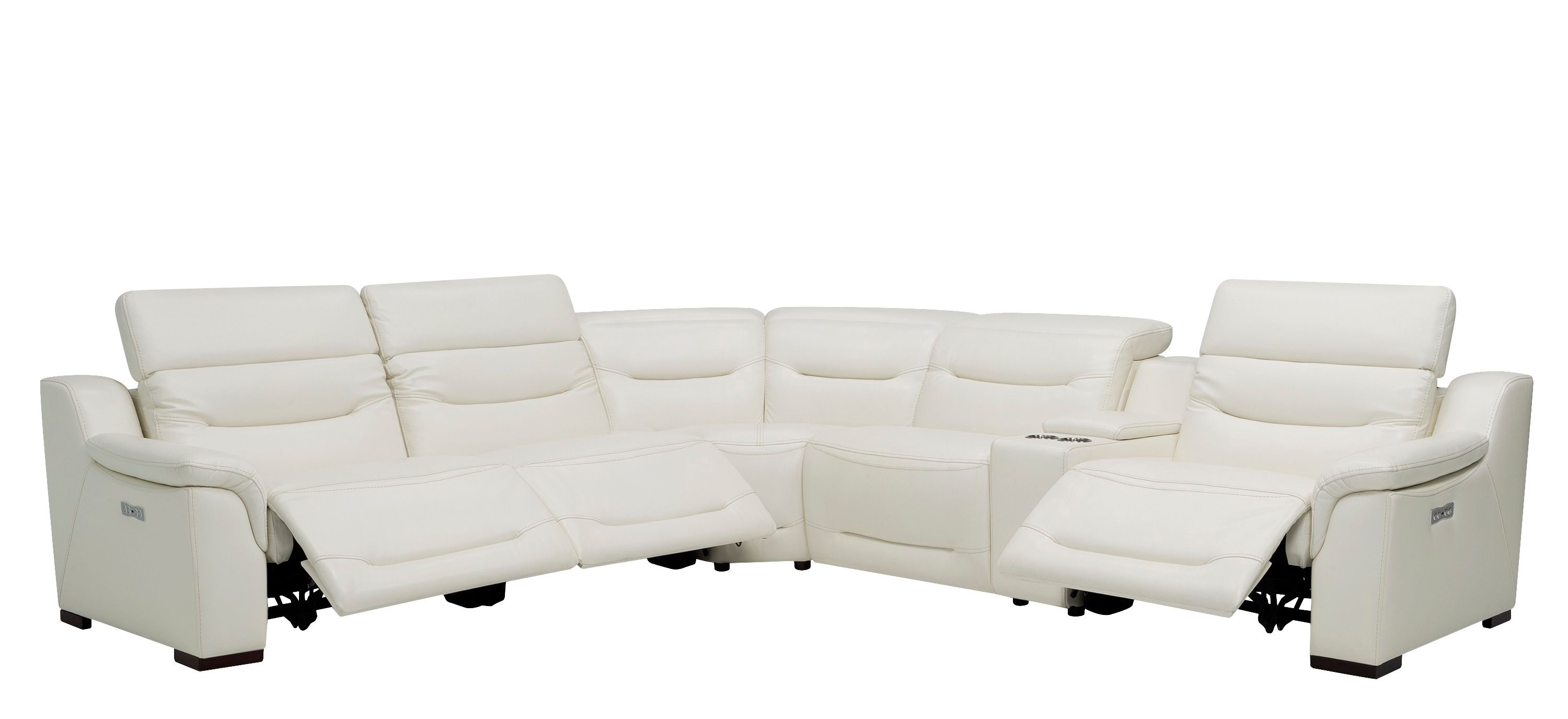 Midori 6-pc. Leather Power-Reclining Sectional Sofa | Sectional