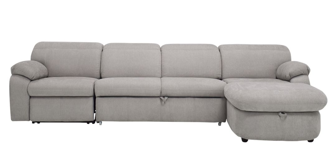 Enbright Microfiber 3-pc. Power-Reclining Sectional w/ Pop-Up Sleeper