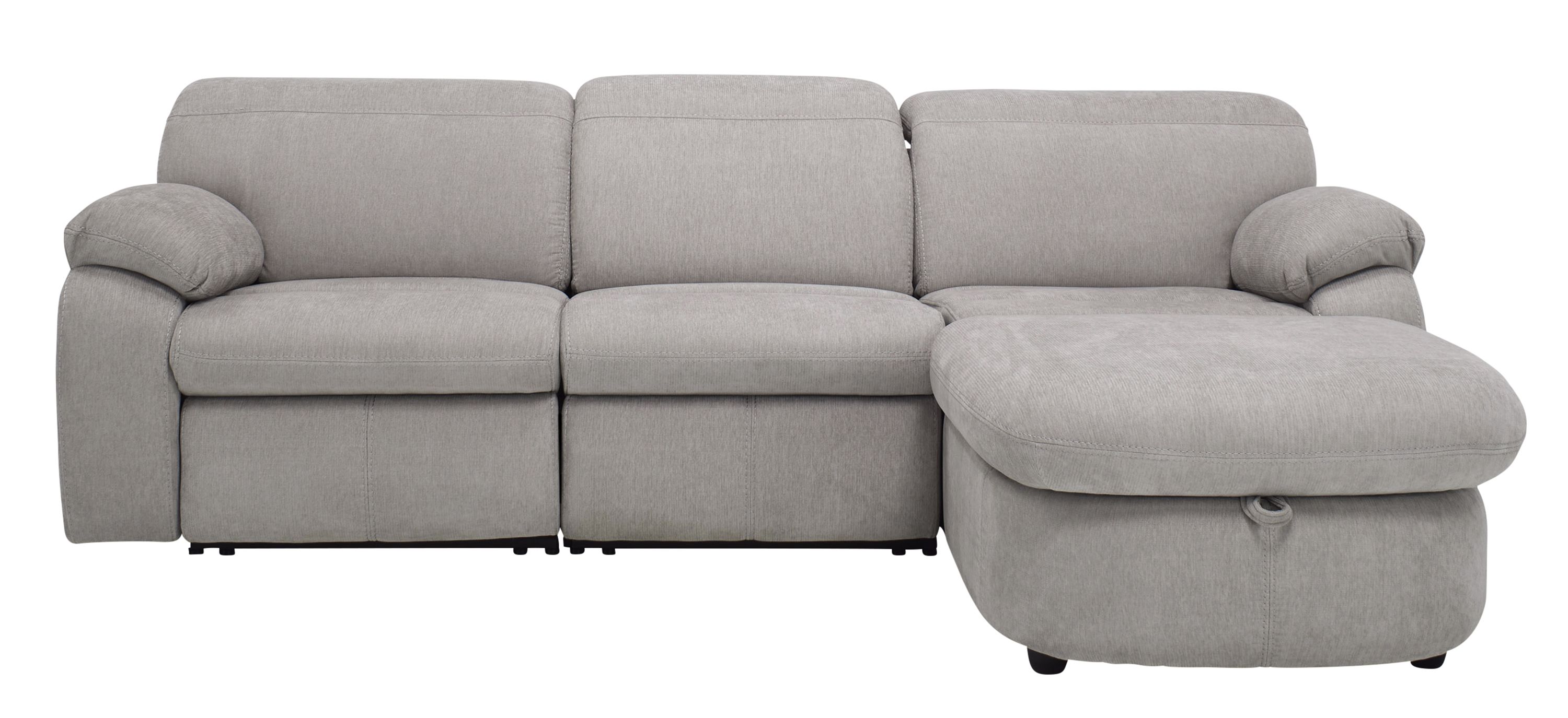 Enbright Microfiber 3-pc. Power-Reclining Sectional