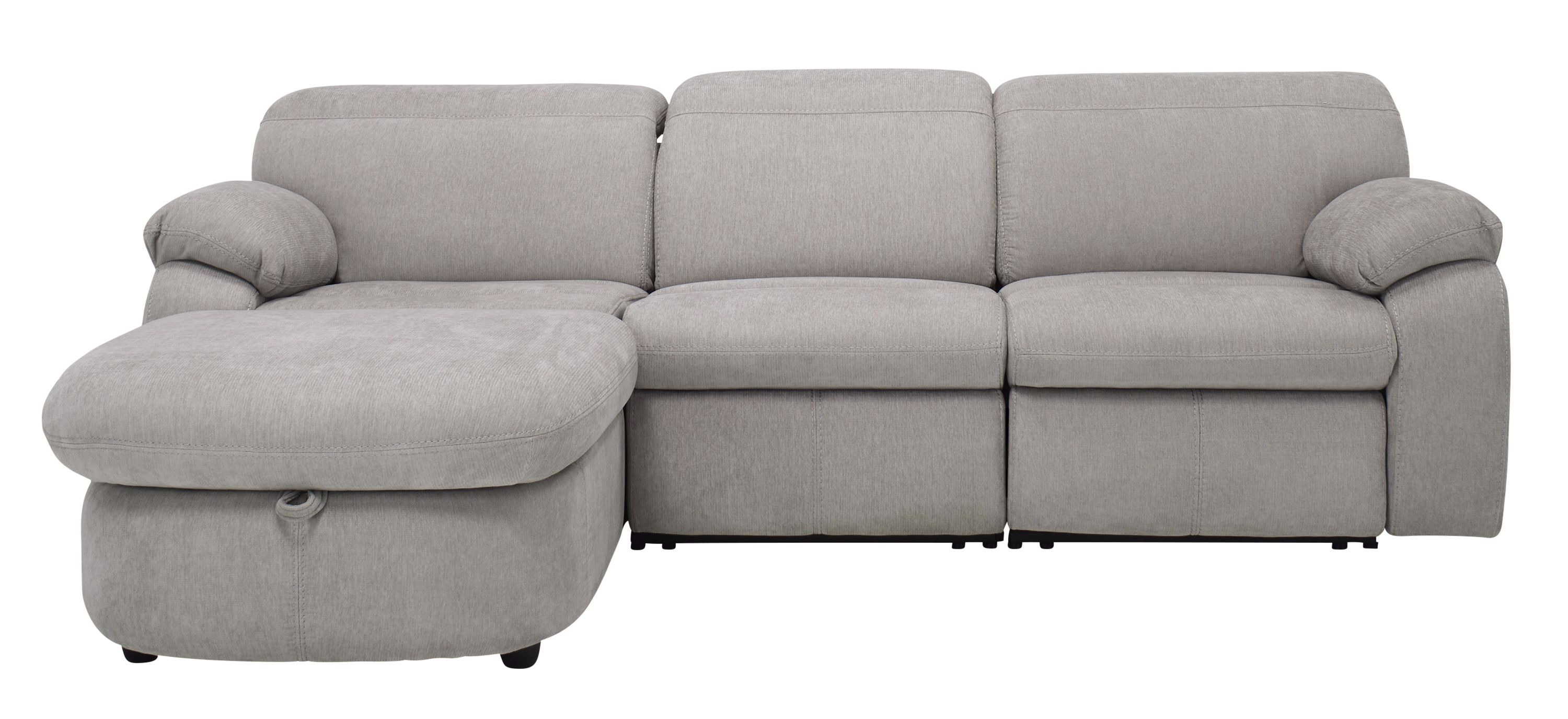 Enbright Microfiber 3-pc. Power-Reclining Sectional