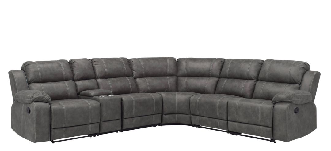 297022128 Kerridon Microfiber 6-pc. Reclining Sectional sku 297022128