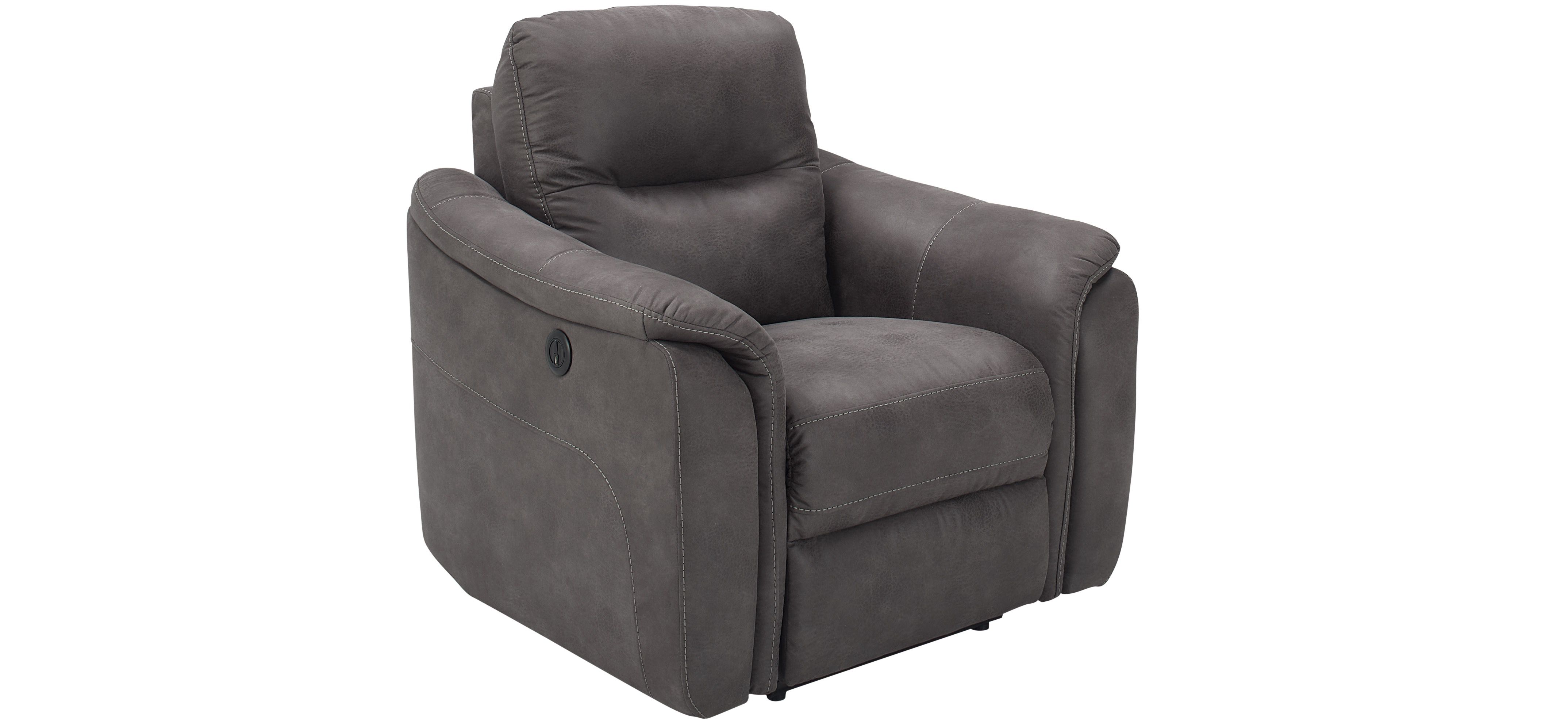 Rockland Microfiber Power Recliner | Raymour & Flanigan