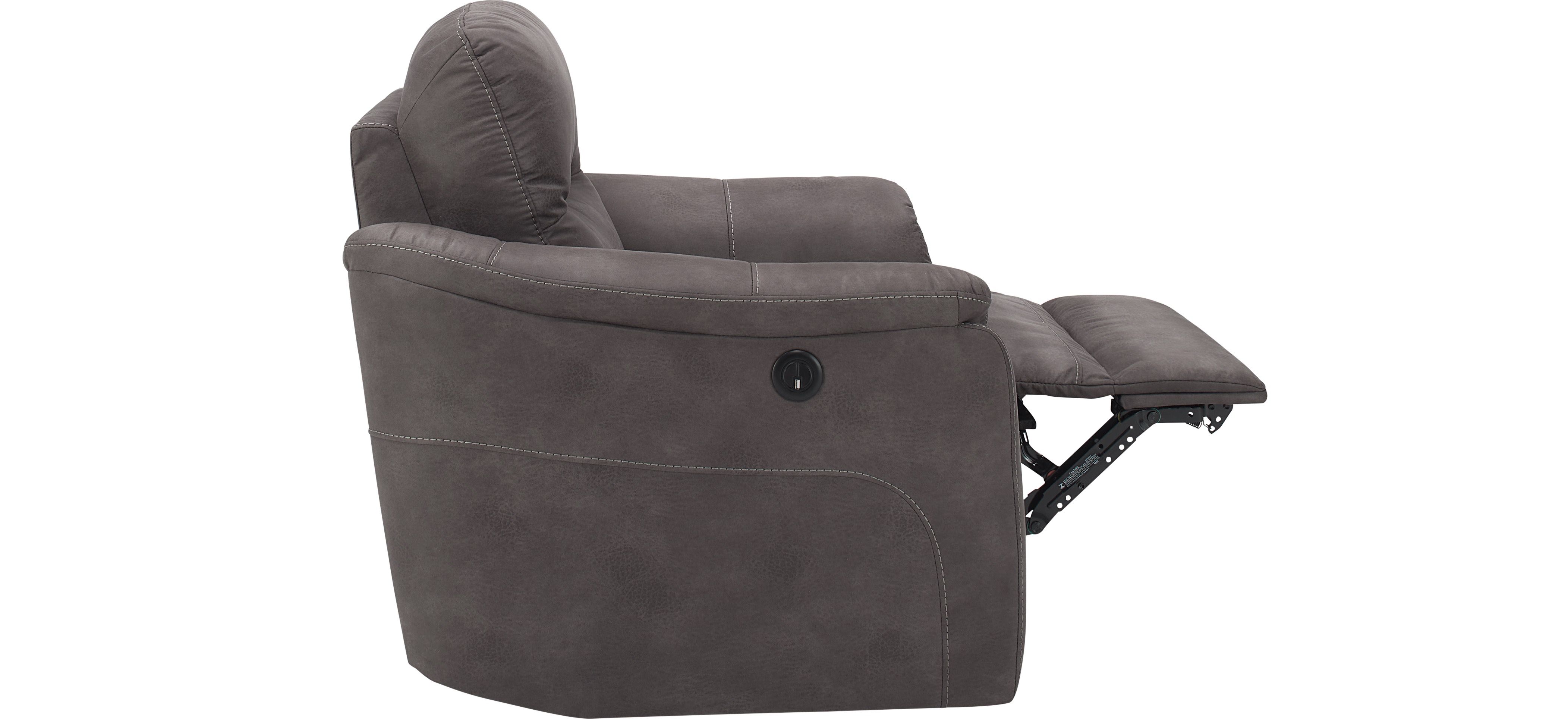 Rockland Microfiber Power Recliner | Raymour & Flanigan