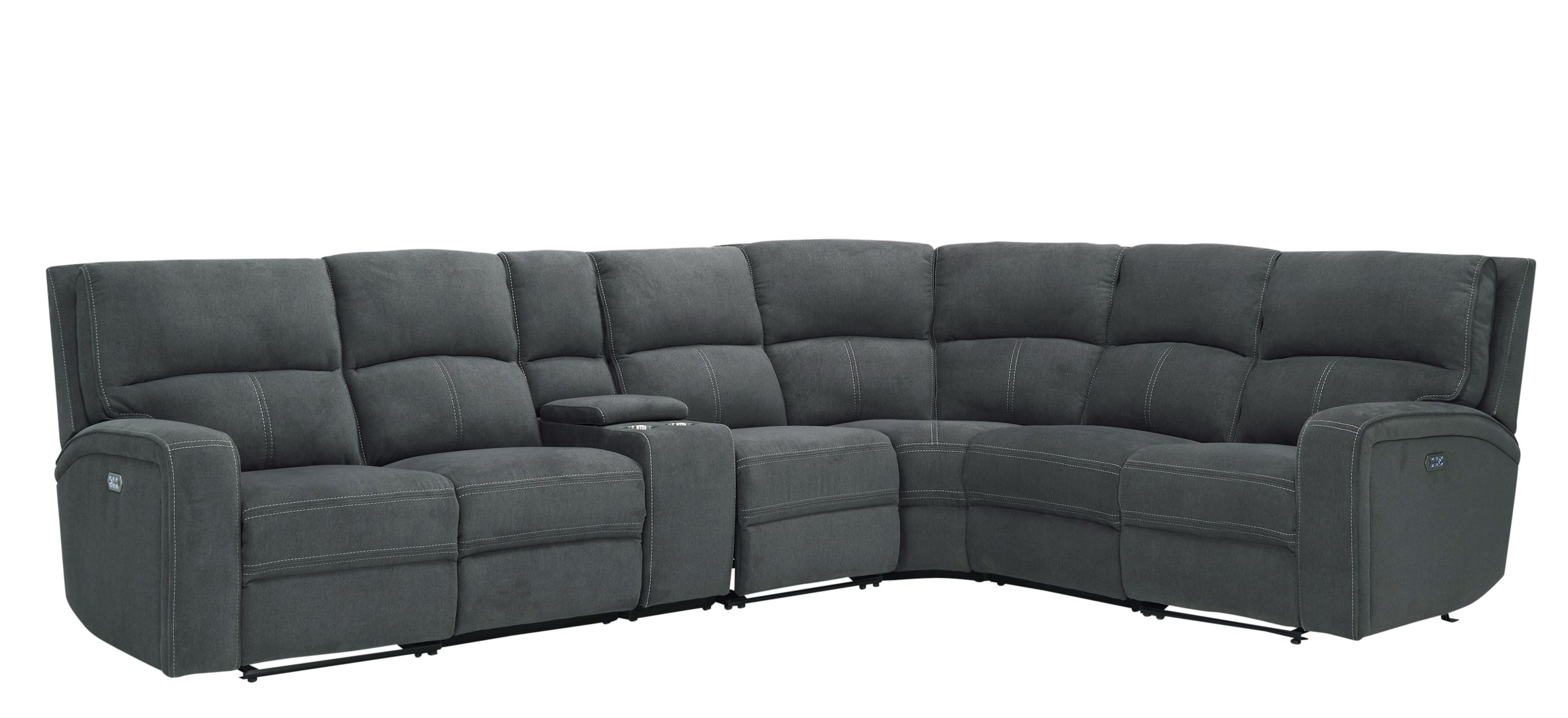 Ian 7-pc. Power Sectional w/ Power Headrest & Lumbar