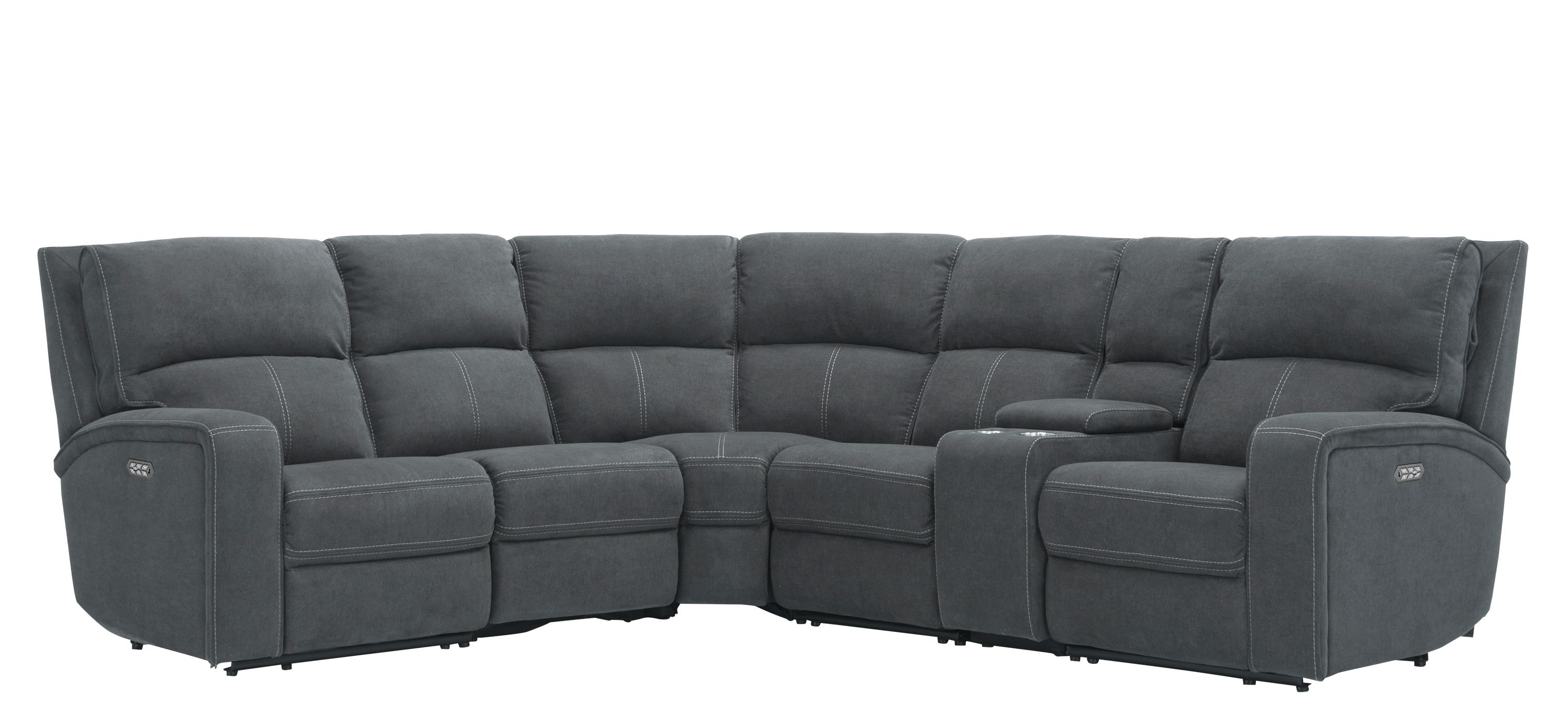 Ian 6-pc. Power Sectional w/ Power Headrest & Lumbar