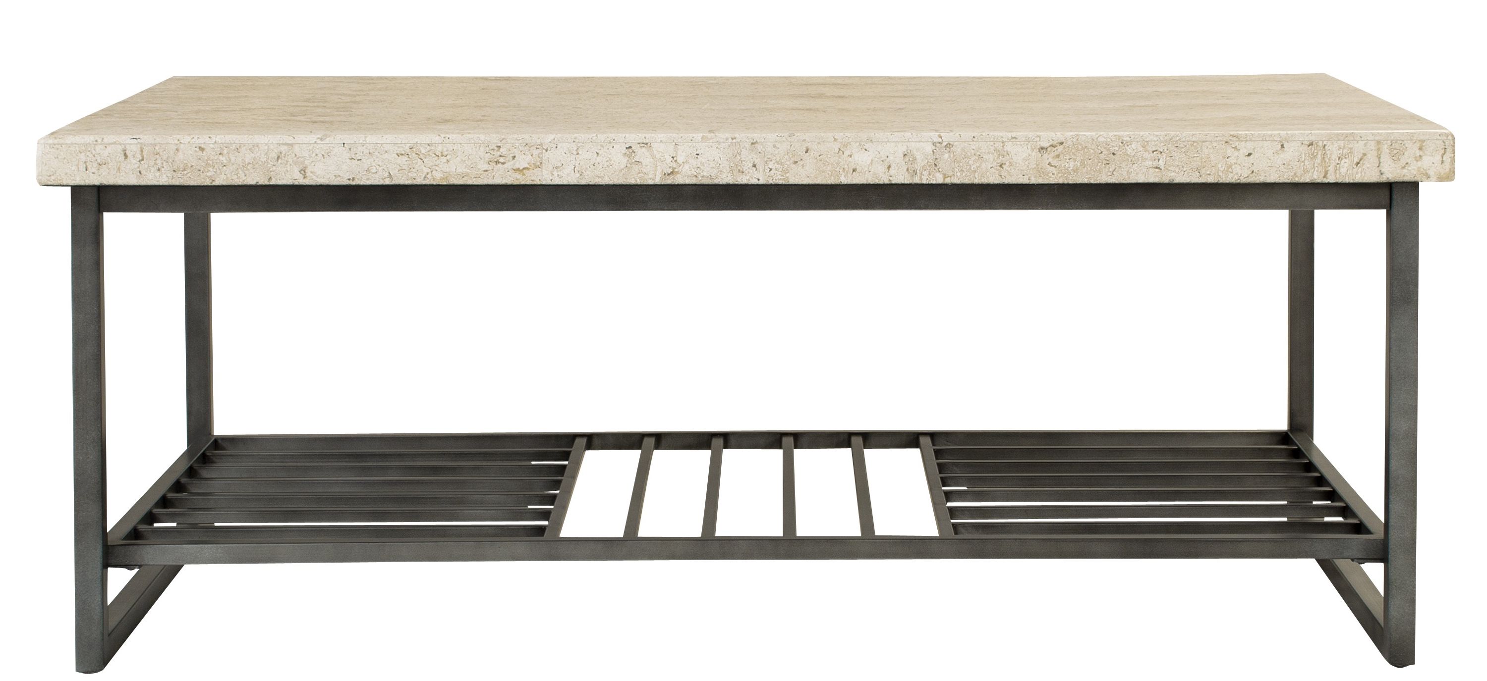 Travertine Rectangular Coffee Table