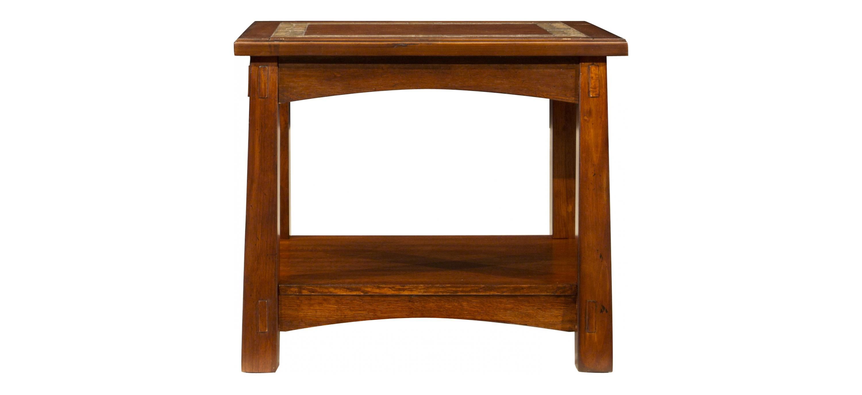 Craftsman Home Rectangular End Table