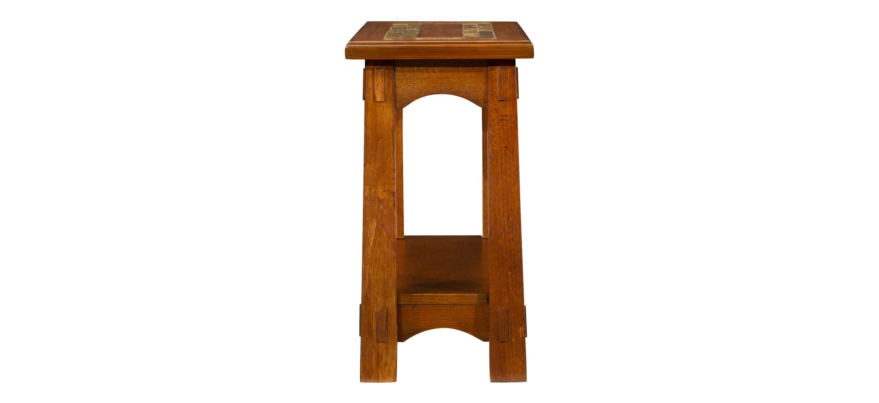 Craftsman Home Rectangular Chairside Table