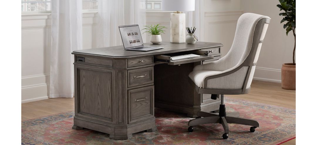 399032730 Crystal Falls 2-pc. Excutive Desk Home Office Set sku 399032730