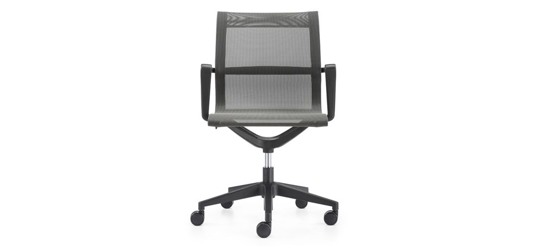 Kinetic Black Frame Office Chair with Mesh Back