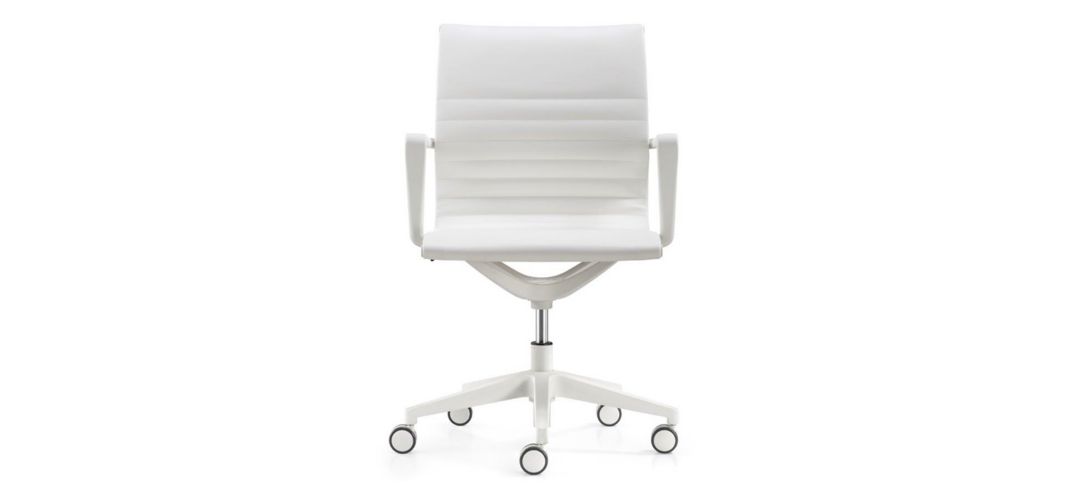 Kinetic White Frame Office Chair