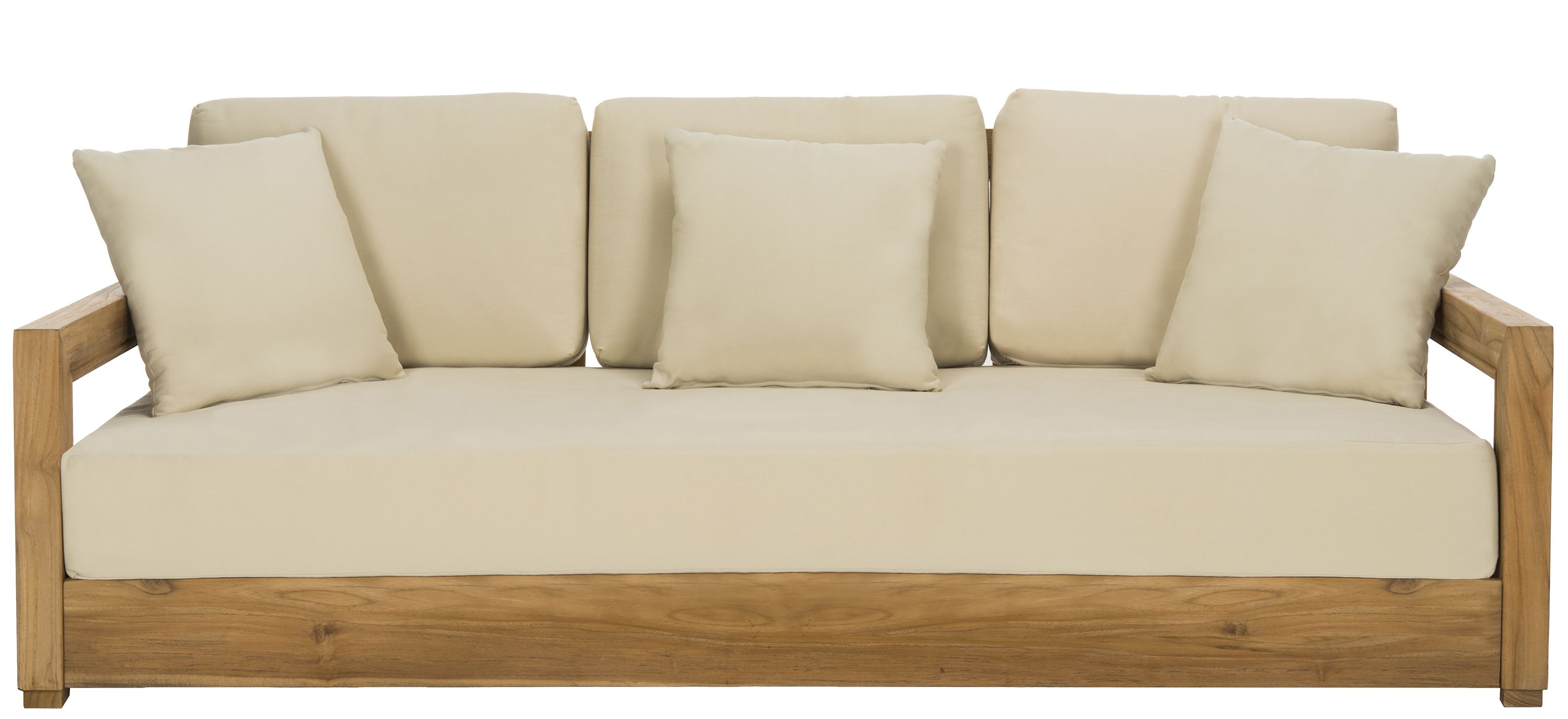 Trina Teak 3-Seat Sofa