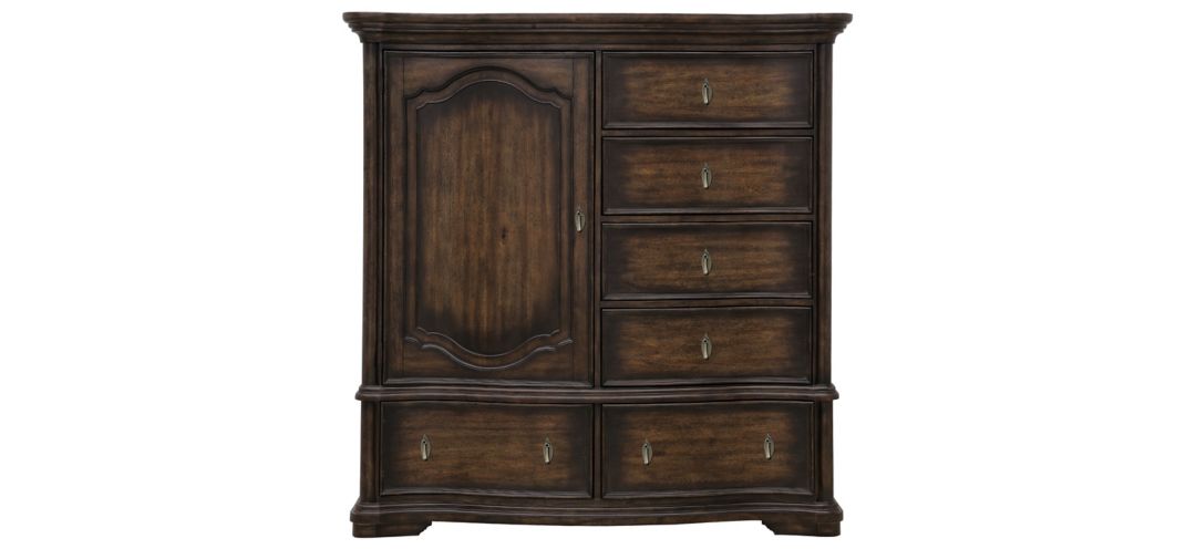 P342-BR-K11 Cooper Falls Six-Drawer Master Chest with Cabinet sku P342-BR-K11