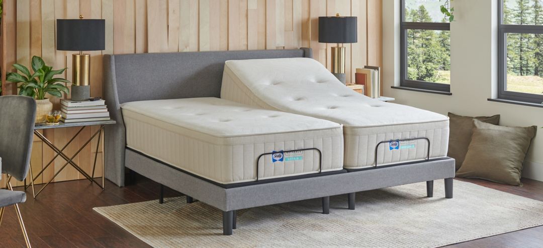 Sealy Naturals Firm Hybrid Mattress - Split King Set