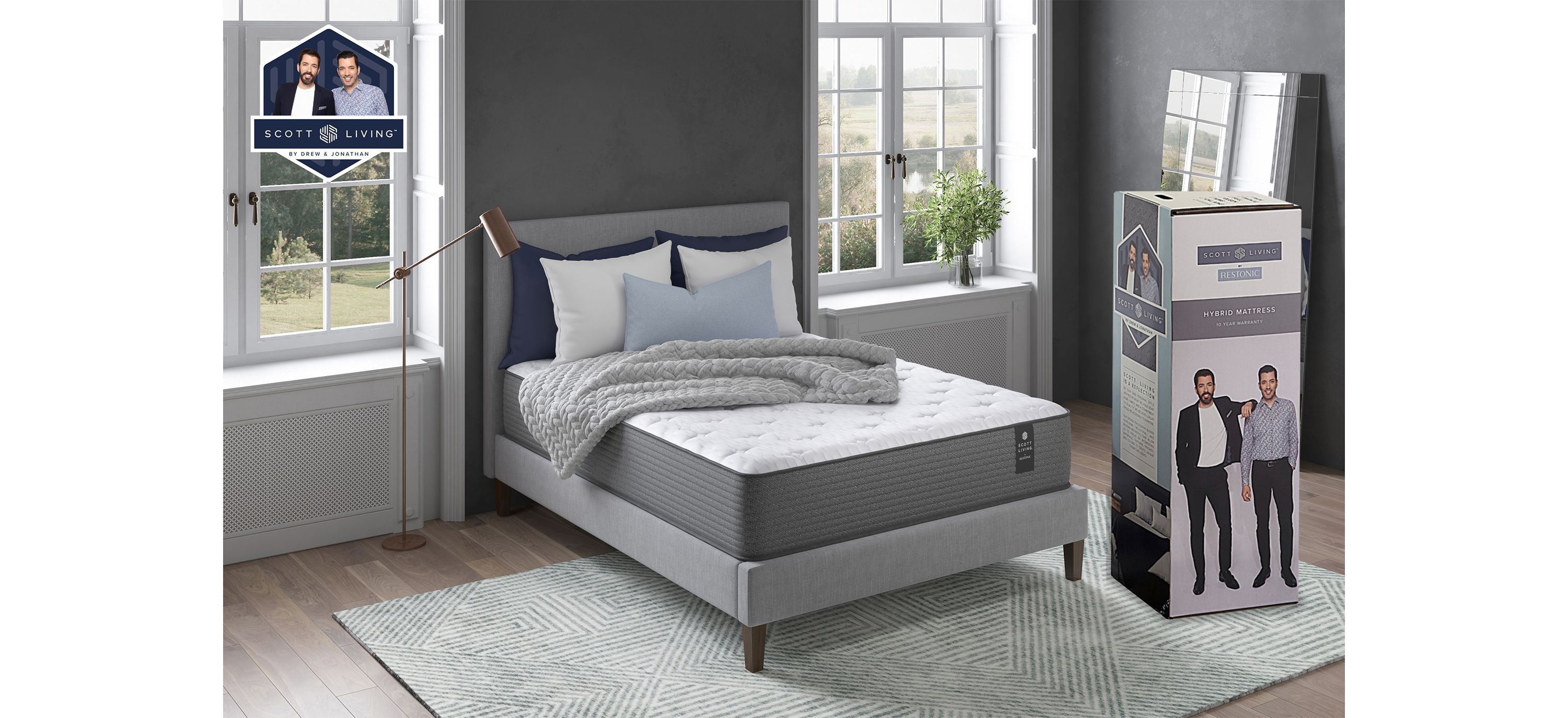 Scott Living 12 Medium Hybrid Mattress in a Box