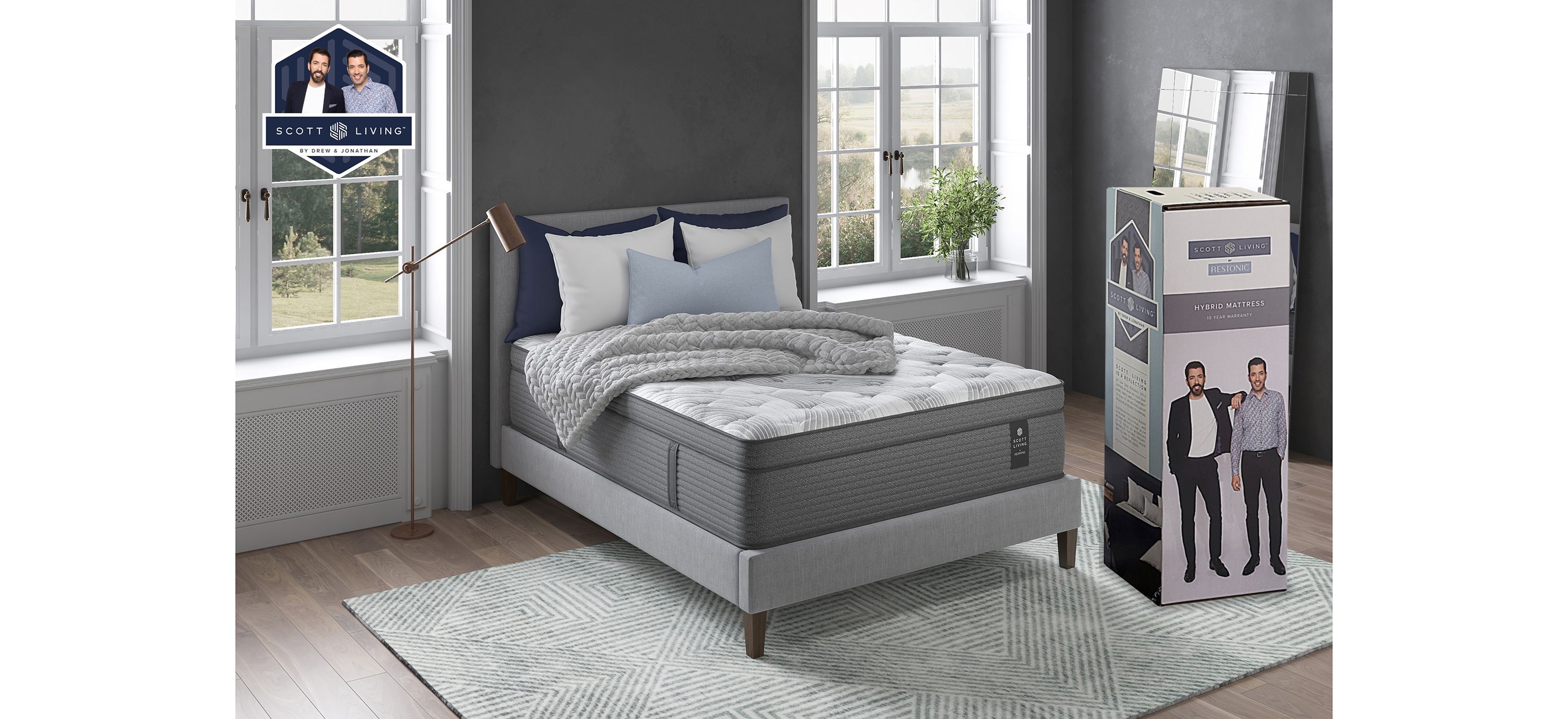 Scott Living 13 Eurotop Hybrid Mattress in a Box